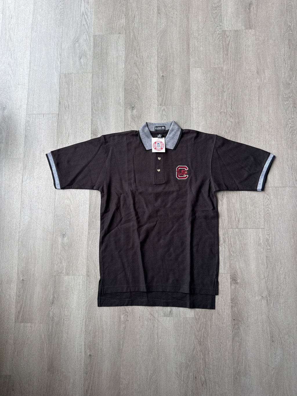 Vintage University Of South Carolina Gamecocks Embroidered Logo Polo Shirt