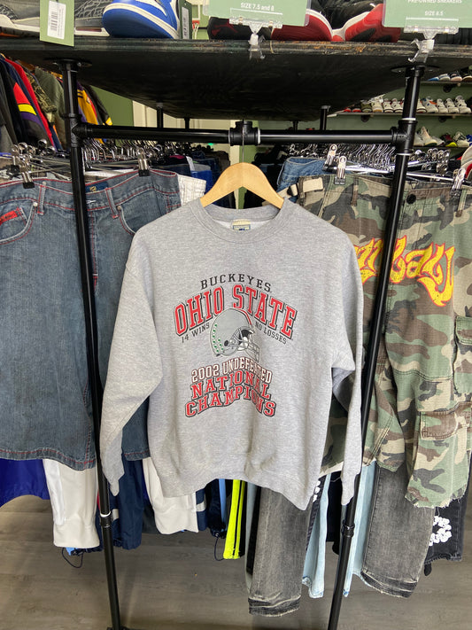 Vintage 2002 Ohio State Buckeyes Undefeated National Champions Swetshirt