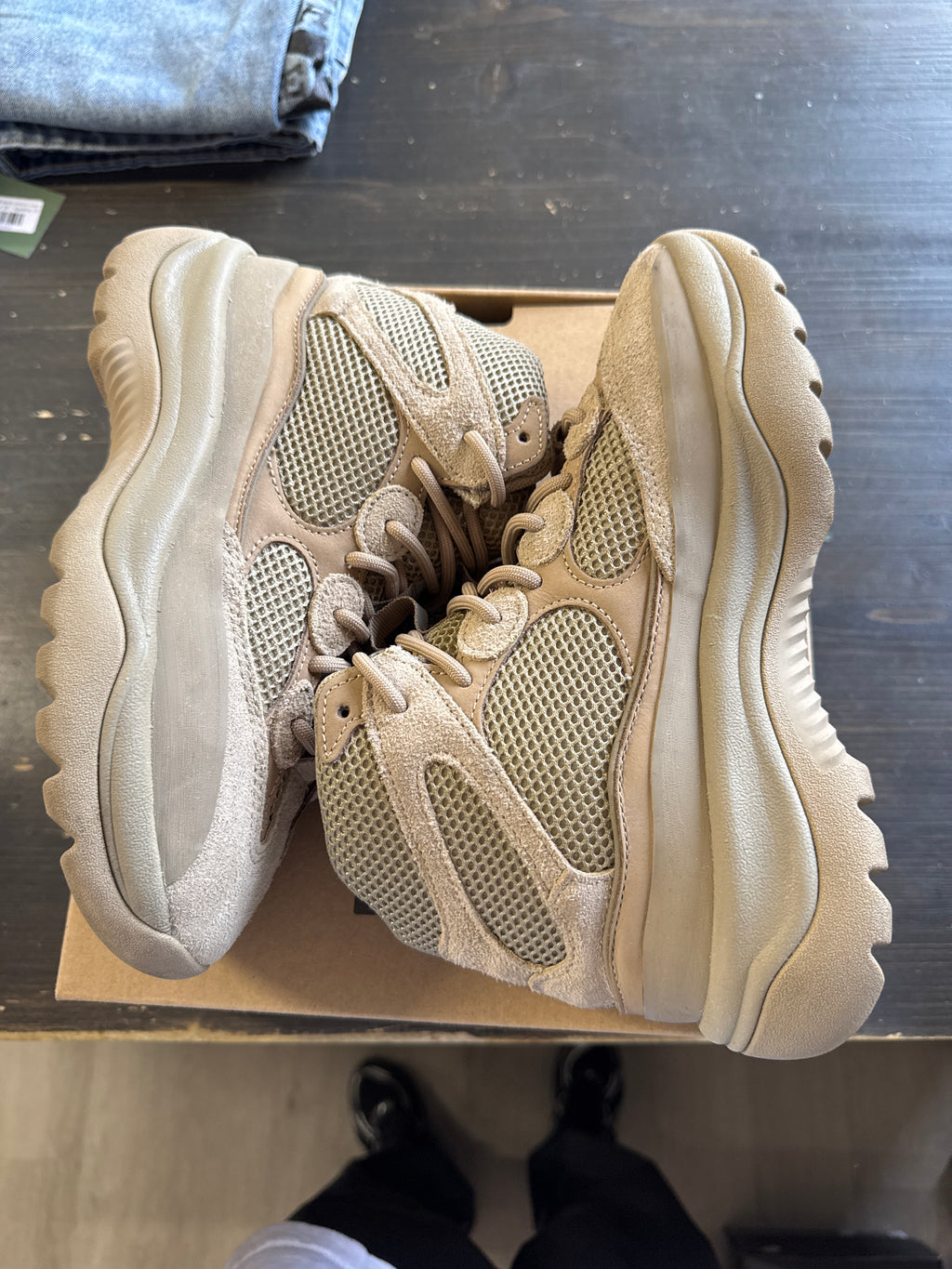 Pre-owned Adidas Yeezy Desert Boot Rock