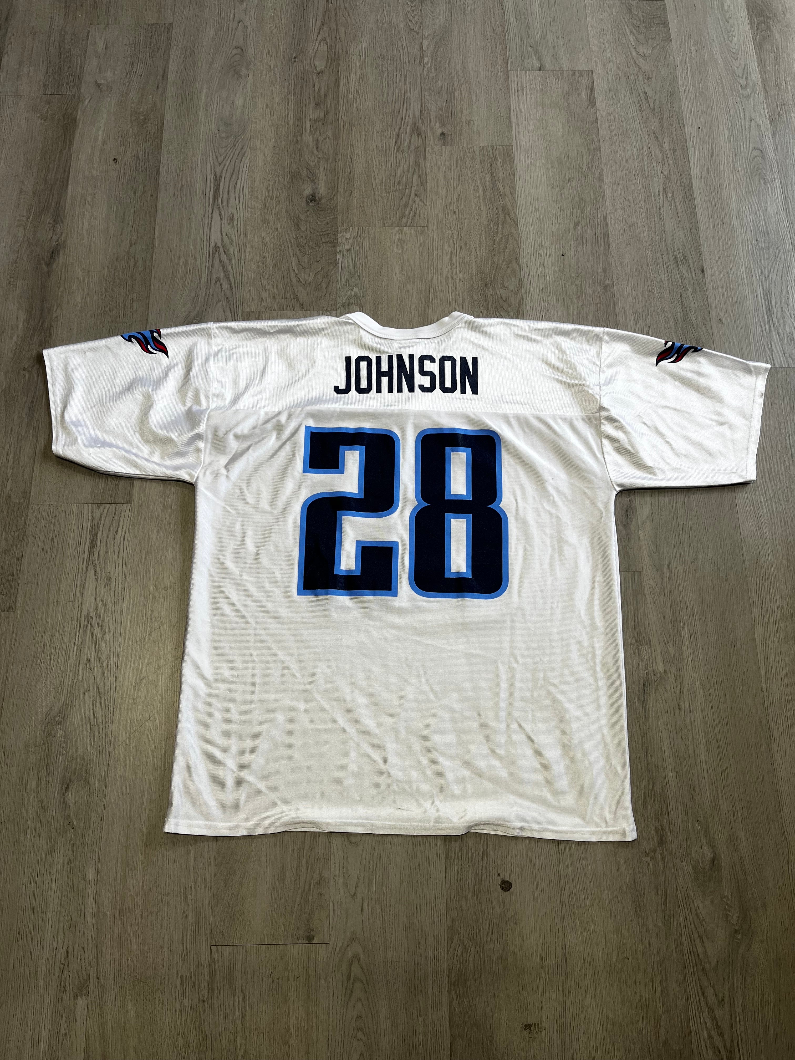 Vintage Reebok NFL Tennessee Titans Chris Johnson #28 Onfield Jersey