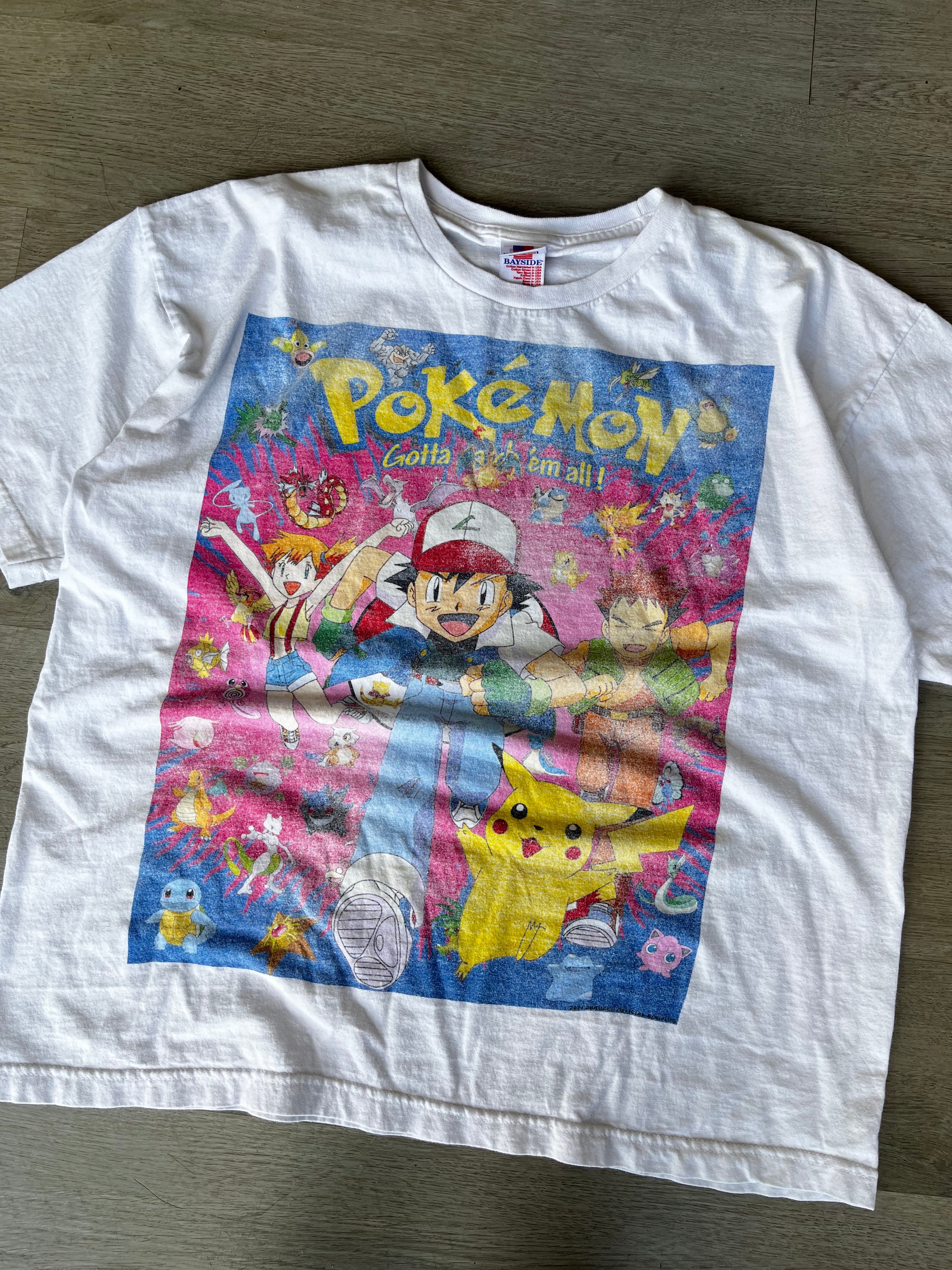 Vintage Bayside Pokemon Gotta Catch Em All Tee