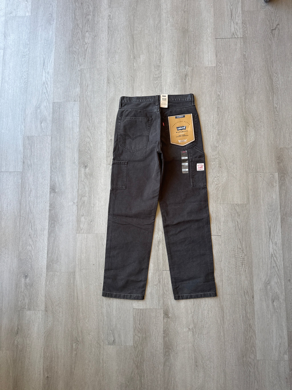 Levi’s 568 Washed Charcoal Loose Straight Carpenter Pants