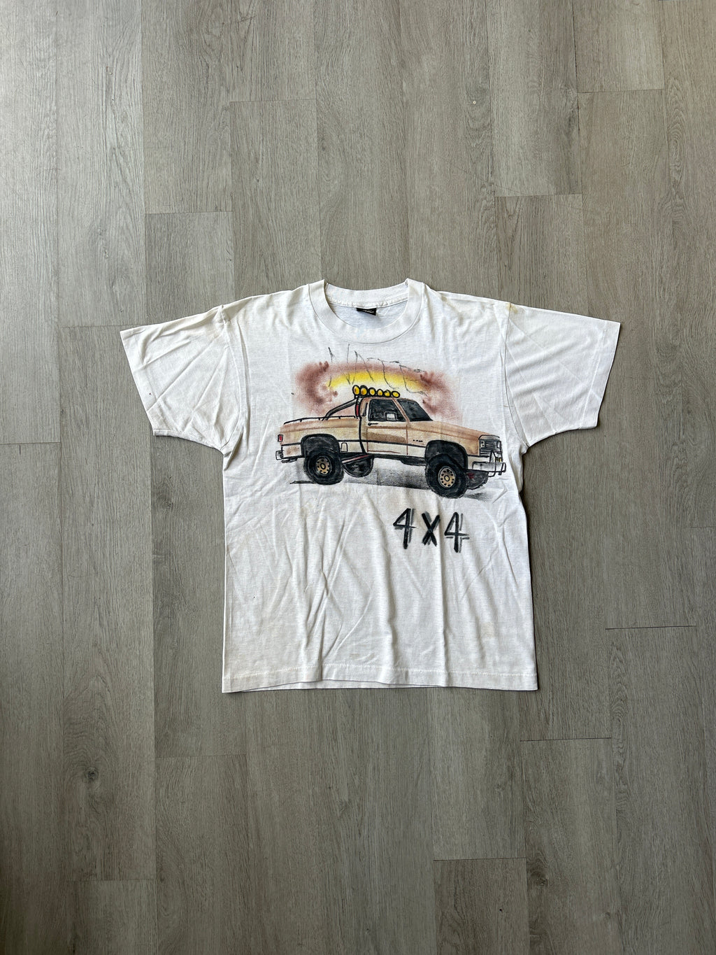 Vintage 80s 4x4 Off Road Lifted Square Body Truck Tee