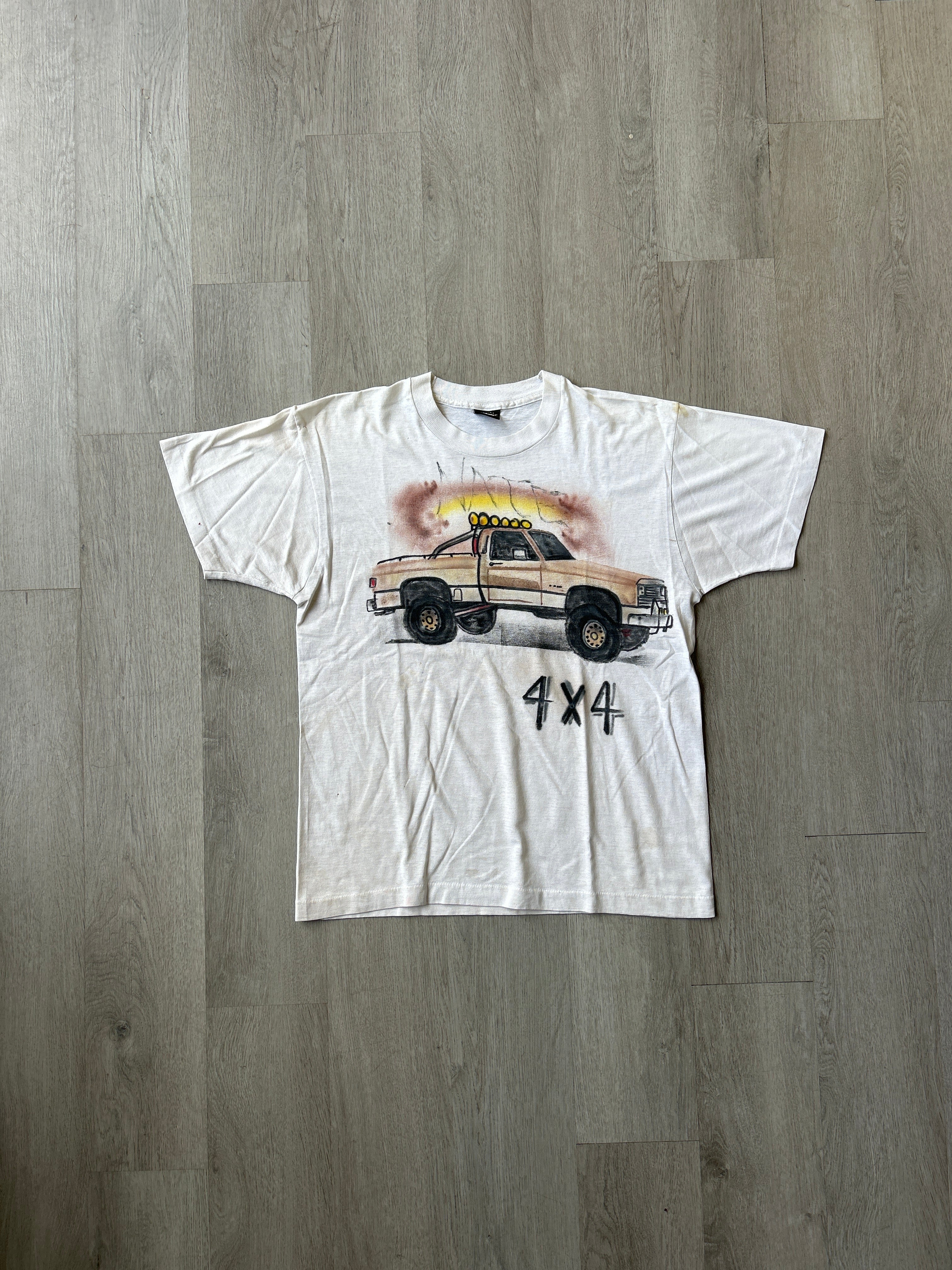 Vintage 80s 4x4 Off Road Lifted Square Body Truck Tee