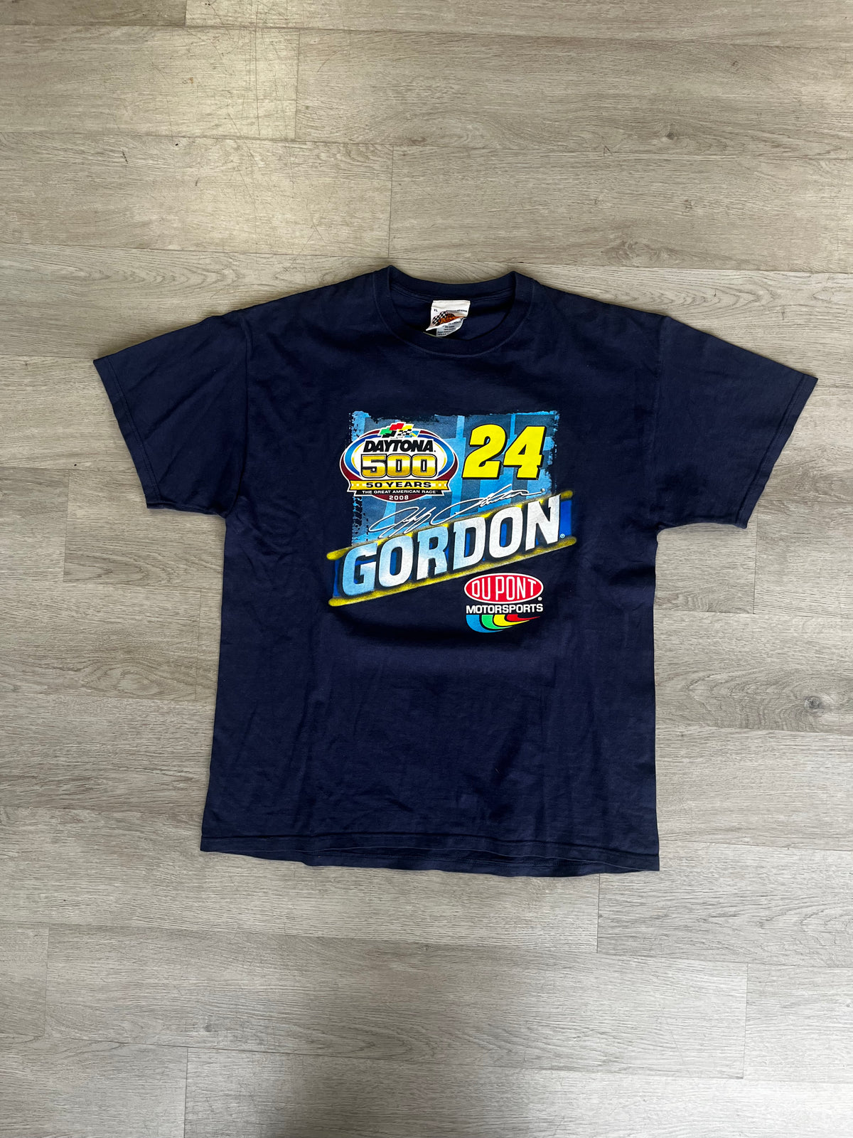 Vintage Jeff Gordon #24 NASCAR Daytona 500 50th Anniversary Tee