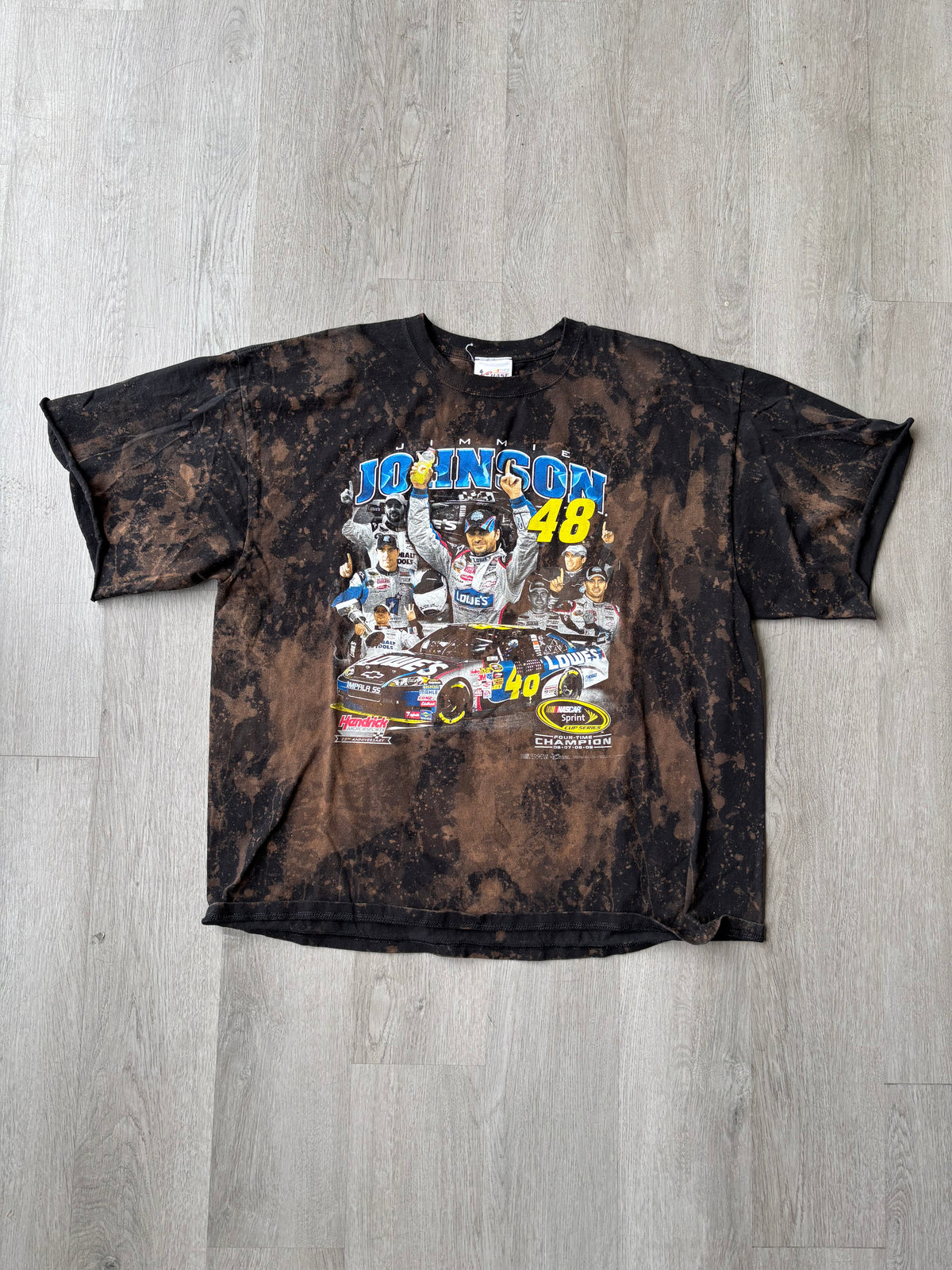 Vintage 2009 Jimmie Johnson NASCAR Sprint Cup Series 4-Time Champion Tee
