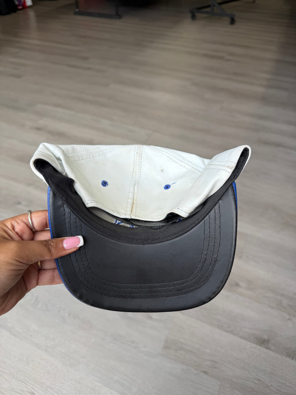 Vintage Leather Indianapolis Colts NFL SnapBack Hat