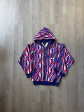 Vintage 90s New York Giants Zebra Hooded Zip Up