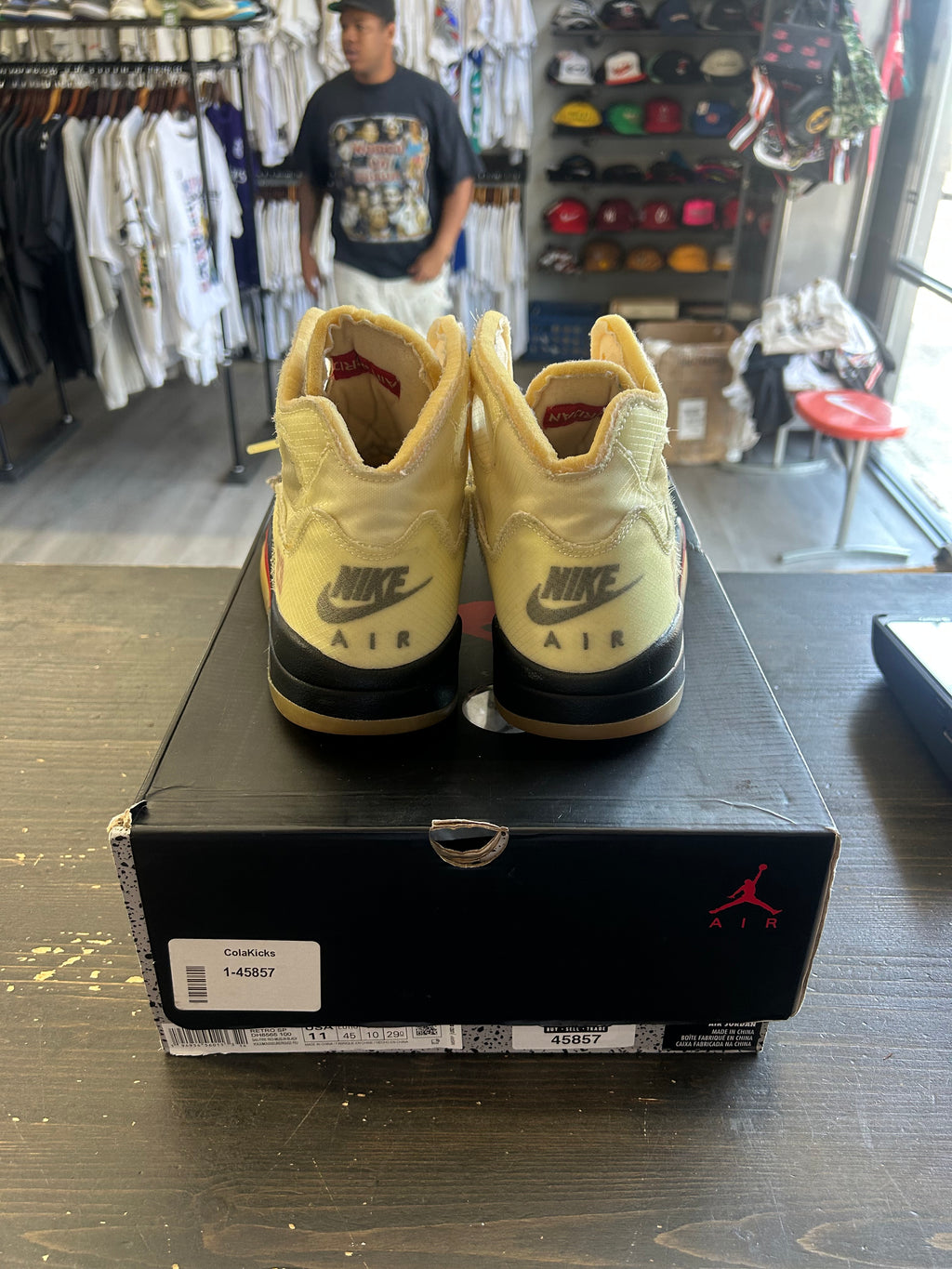 Pre-Owned Jordan 5 Retro Off-White Sail