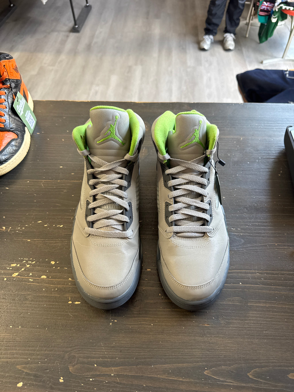 Pre-owned Jordan Retro 5 Green Bean 2022