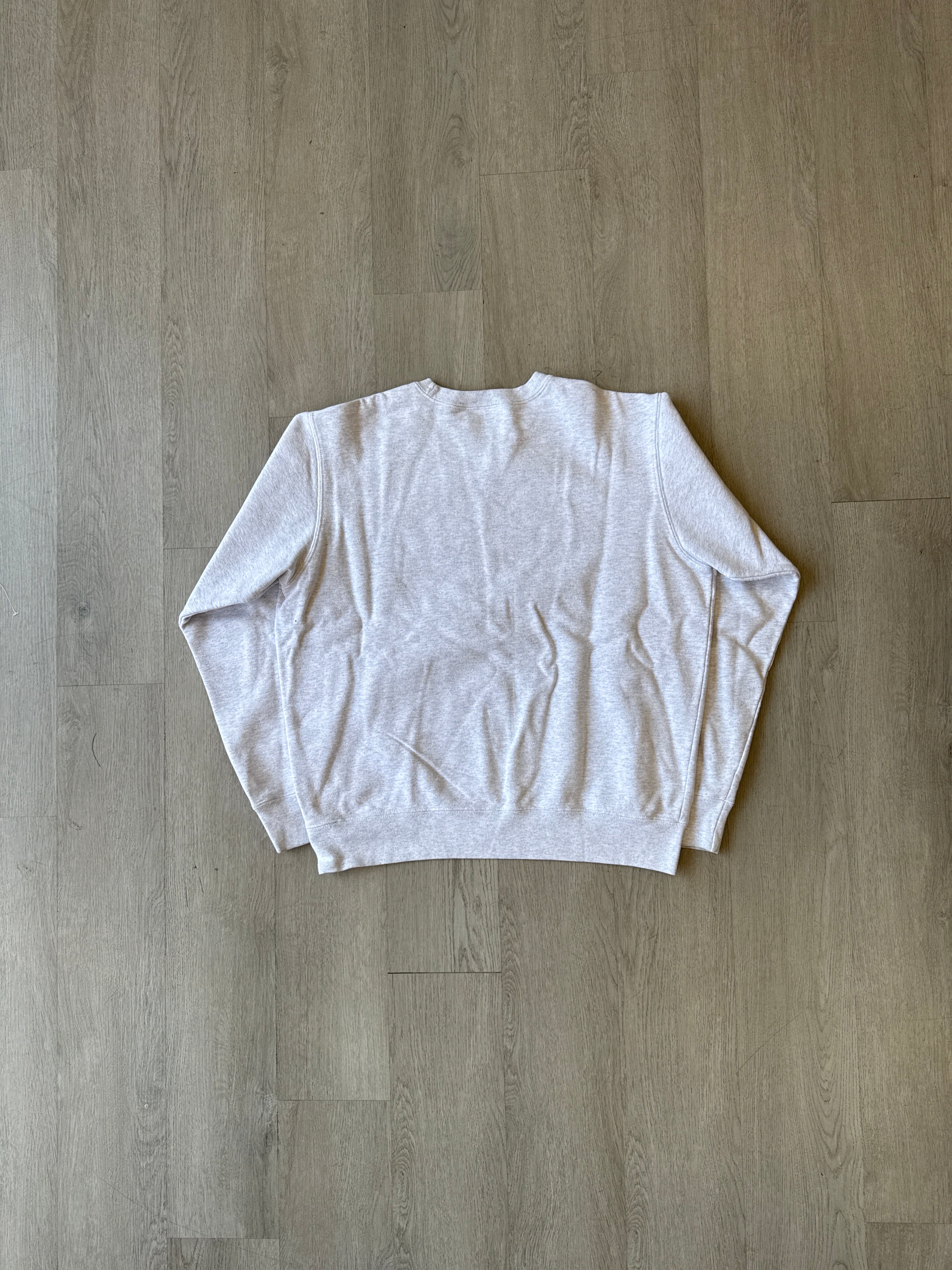 Supreme Warm Up Ash Grey Crewneck (SS19)
