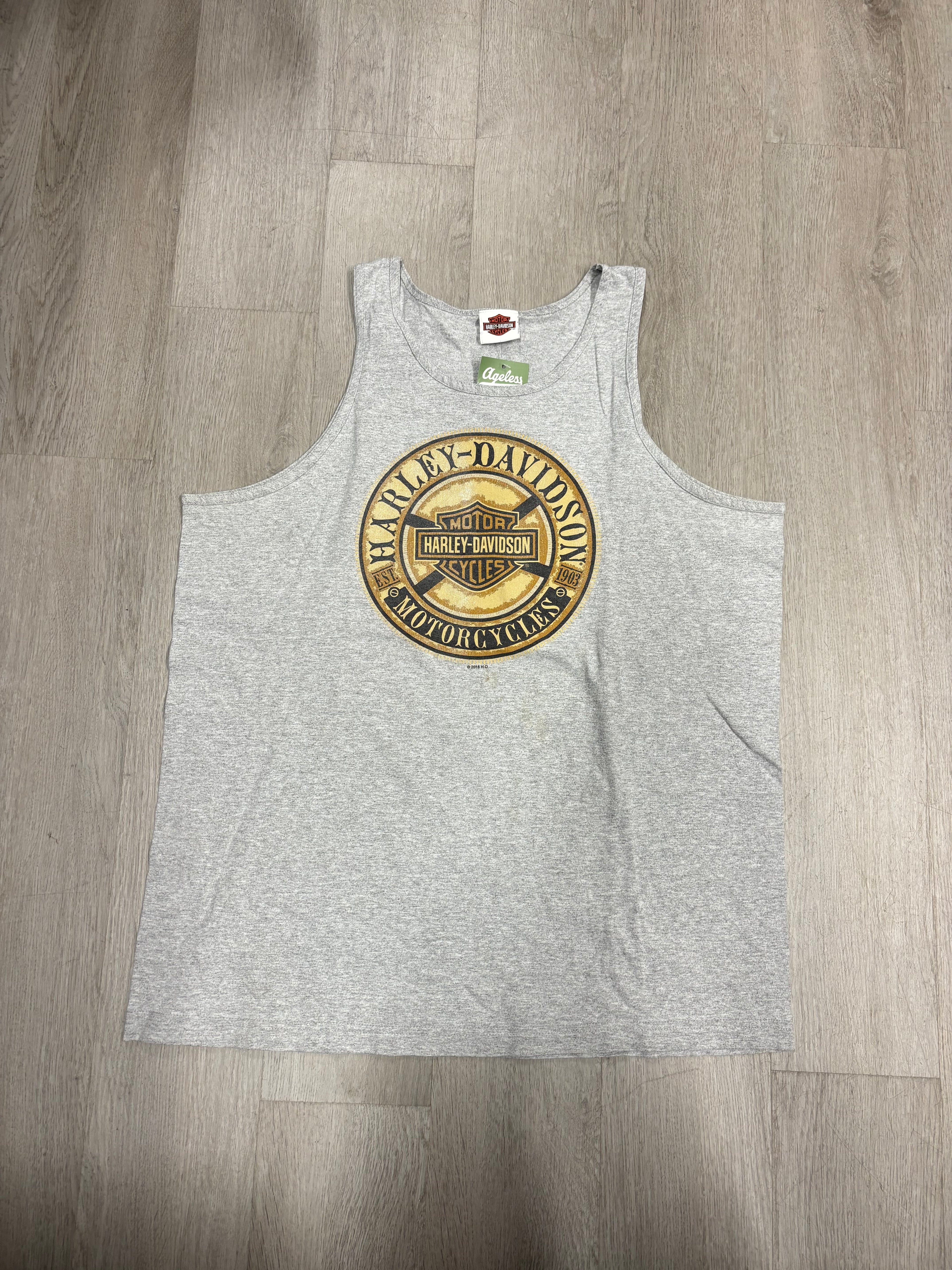 Harley Davidson Ozark Grey Muscle Tee