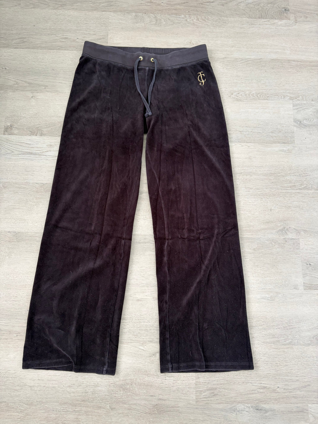 Y2K Black Juicy Velvet Pants