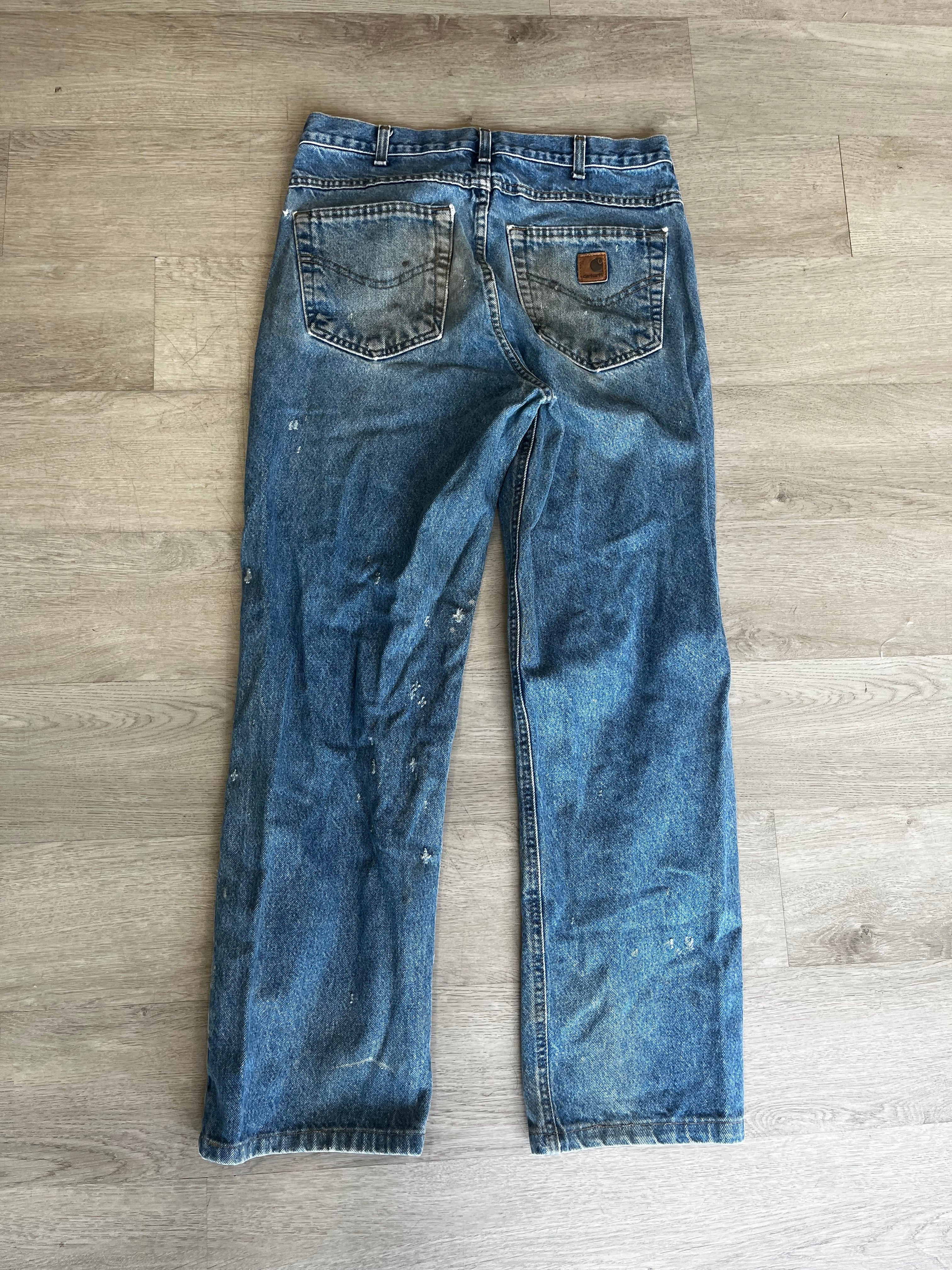 Vintage Distressed Muddy Carhartt Jeans