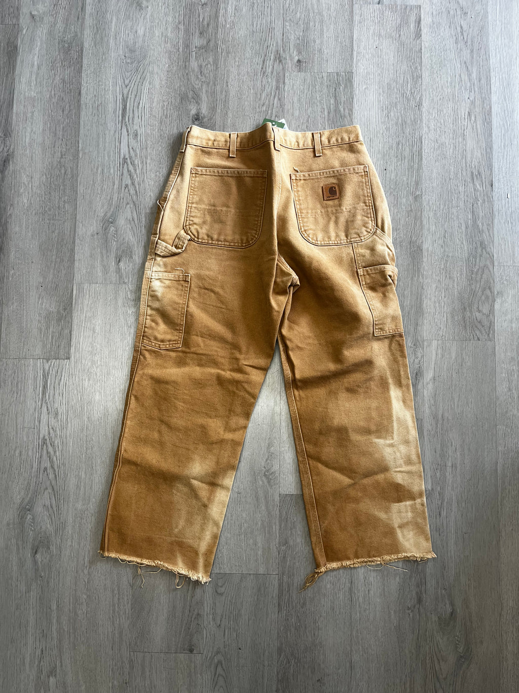 Vintage Sun-Faded Carhartt Tan Carpenter Pants