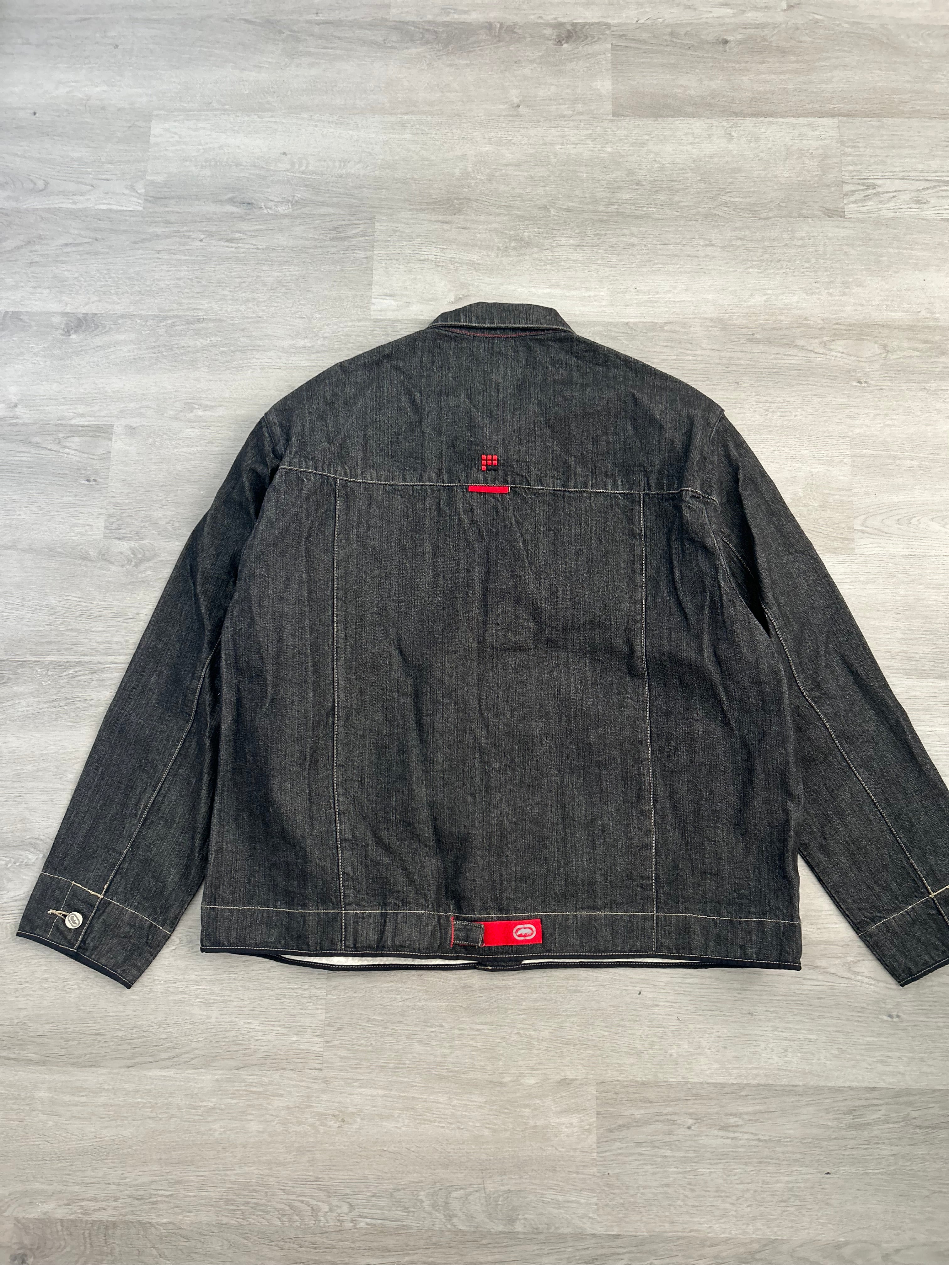 Y2K Ecko Unltd Grey Denim Workwear Jacket