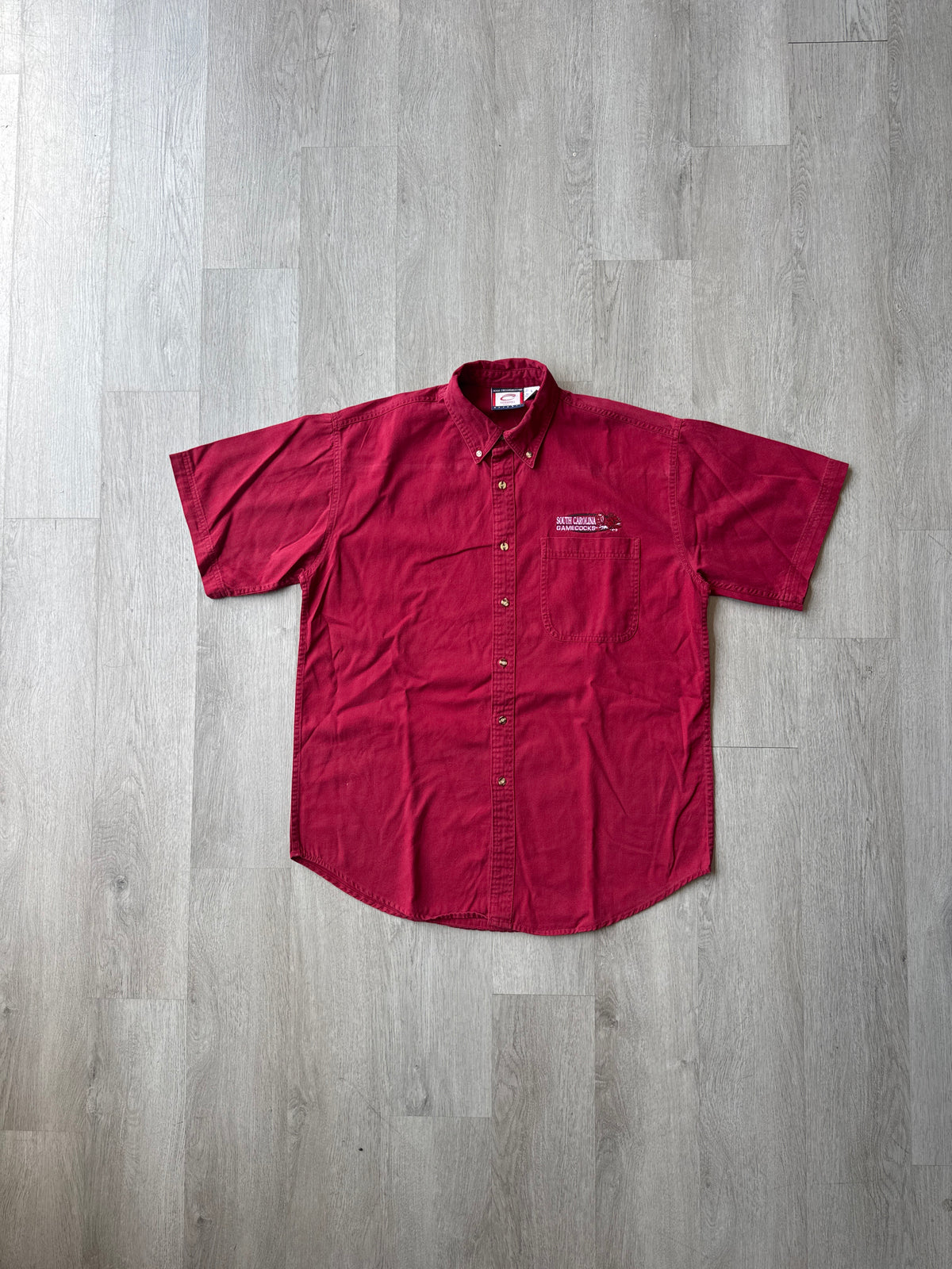 Vintage 90s University Of South Carolina Gamecocks Embroidered Button Up Shirt