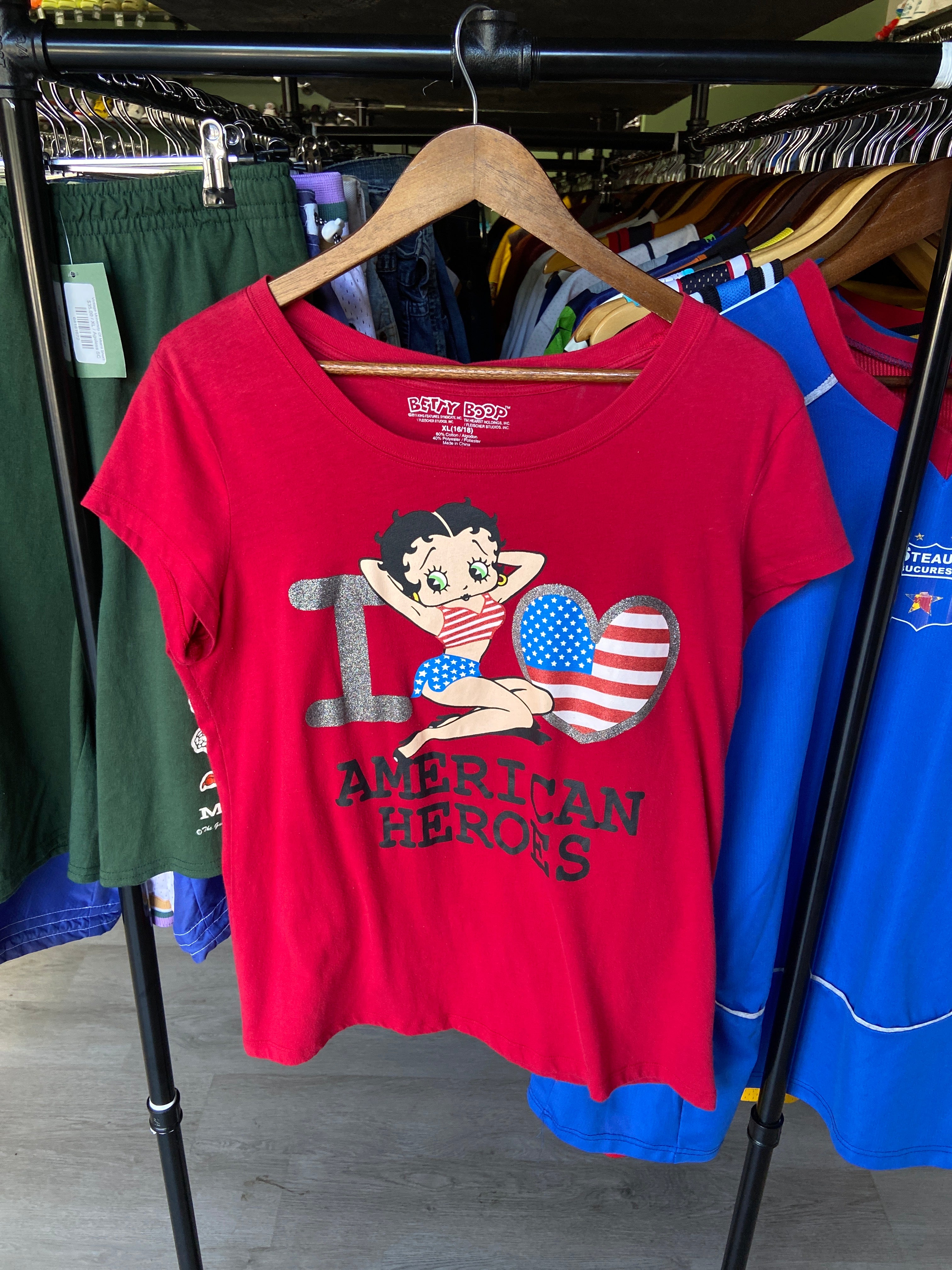 Women’s Betty Boop American Heroes Tee
