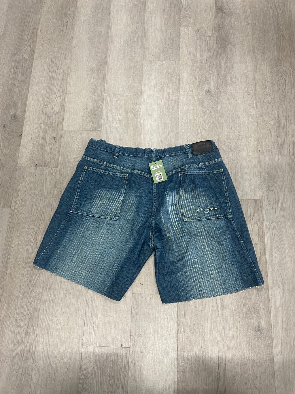 Sean John Blue Denim Cutoff Jean Shorts Jorts