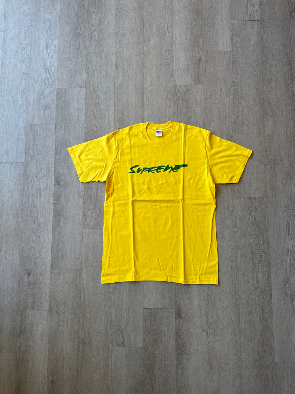 Supreme Futura Logo Yellow Tee (FW20)