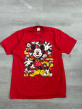 Red Mickey Mouse All Over Tee