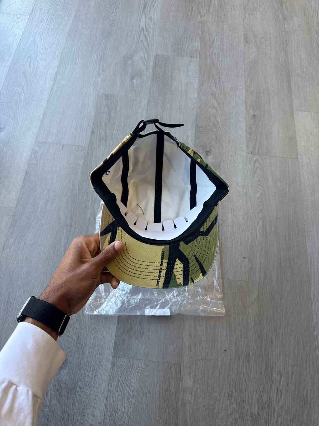 Supreme 5-Panel Predator Olive Camo Camp Cap Hat (FW26)
