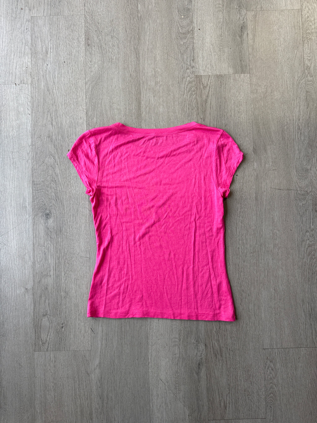 Y2K Women’s Bebe Bedazzled Logo Pink Tee