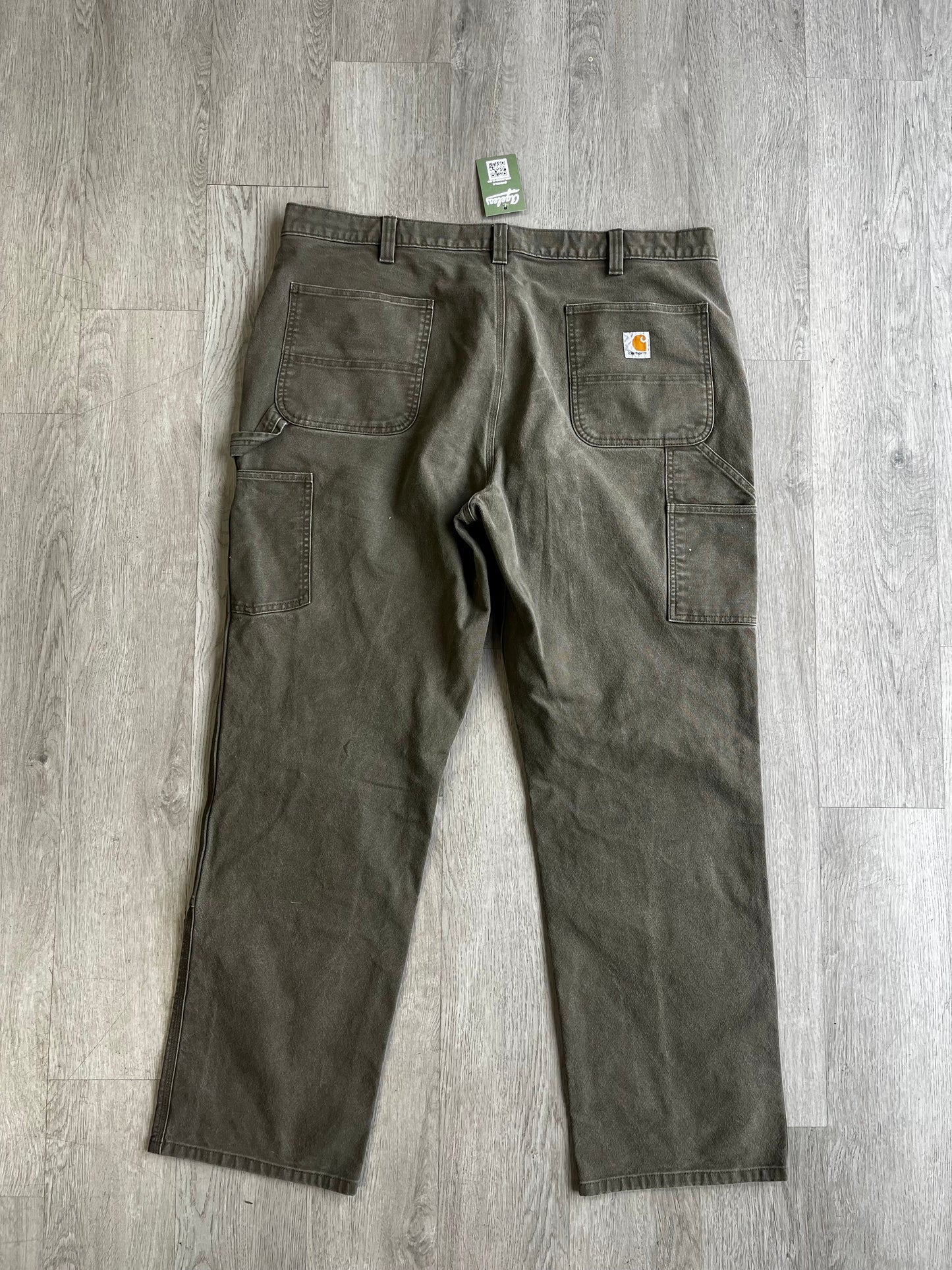 Carhartt B136 Double-Knee Moss Green Pants