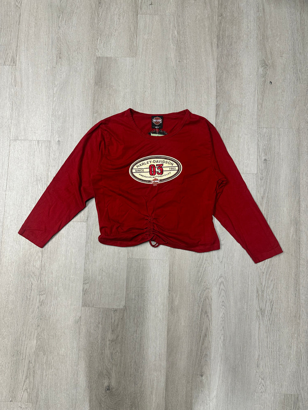 Women’s Red Harley Davidson Since 1903 Longsleeve Tee