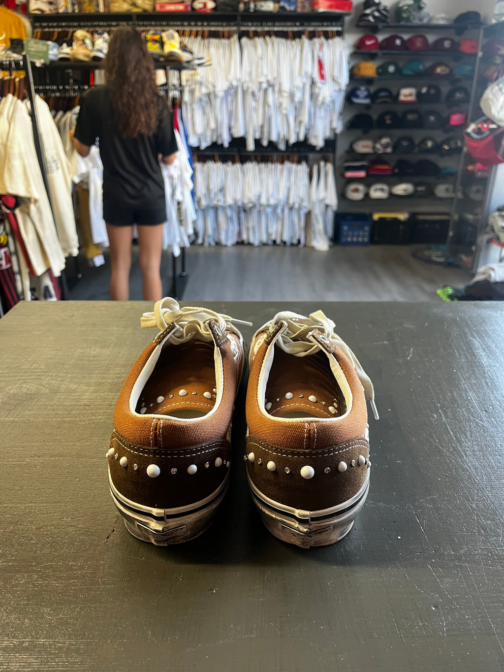 Pre-Owned Vans LX Old Skool 36 Pearlized Pack Vintage Cocoa Brown