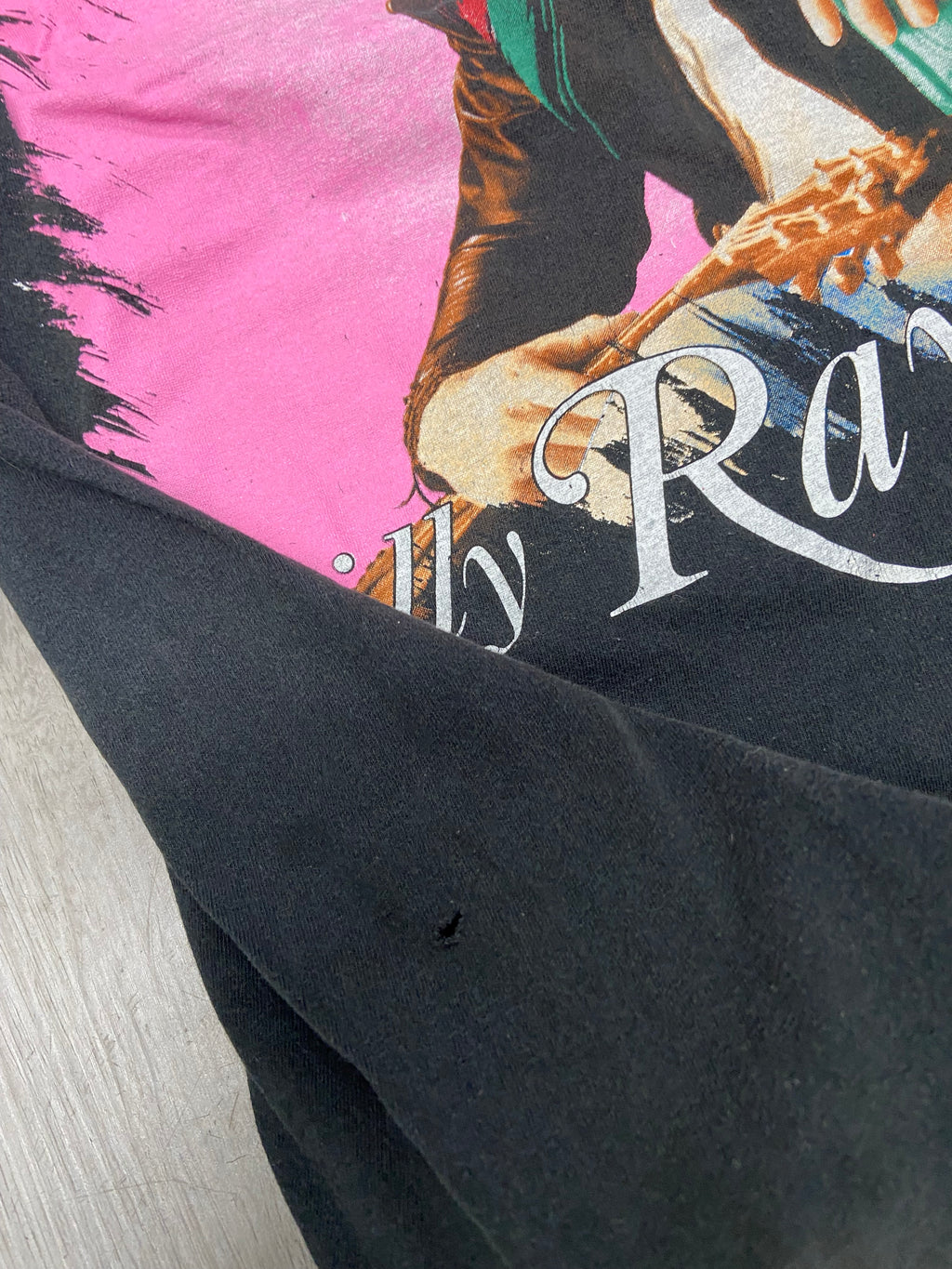 Vintage 80's Black Billy Ray Cyrus Country Singer Music Tee