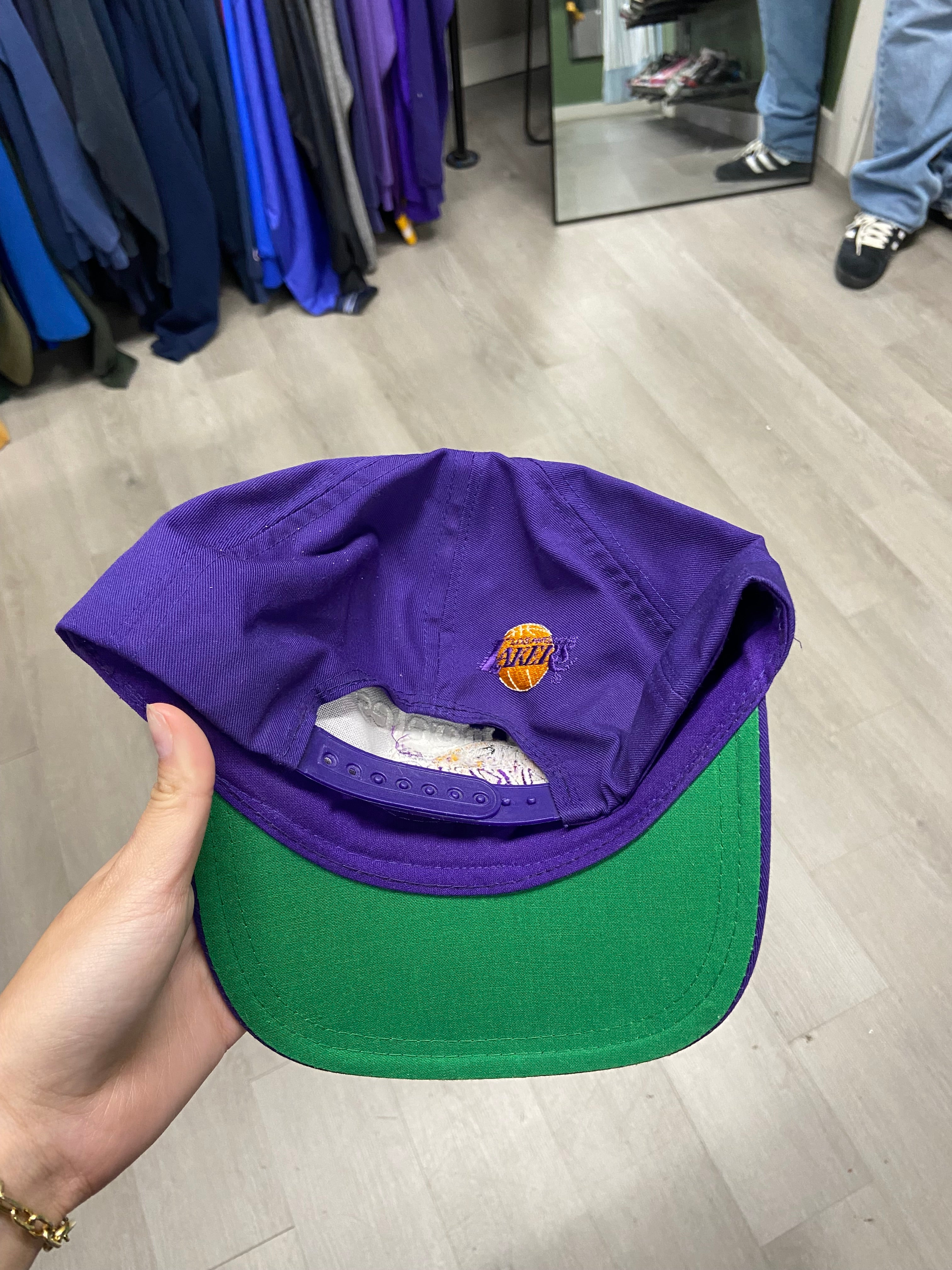 Vintage 1990s Los Angeles Lakers Twins Enterprise SnapBack Hat