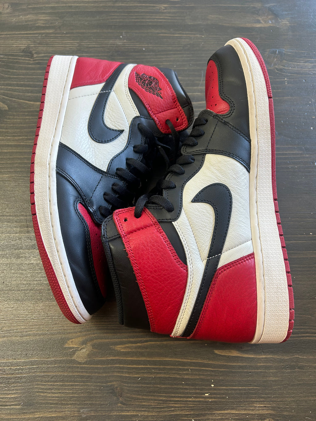 Pre-owned Jordan 1 Retro High Bred Toe