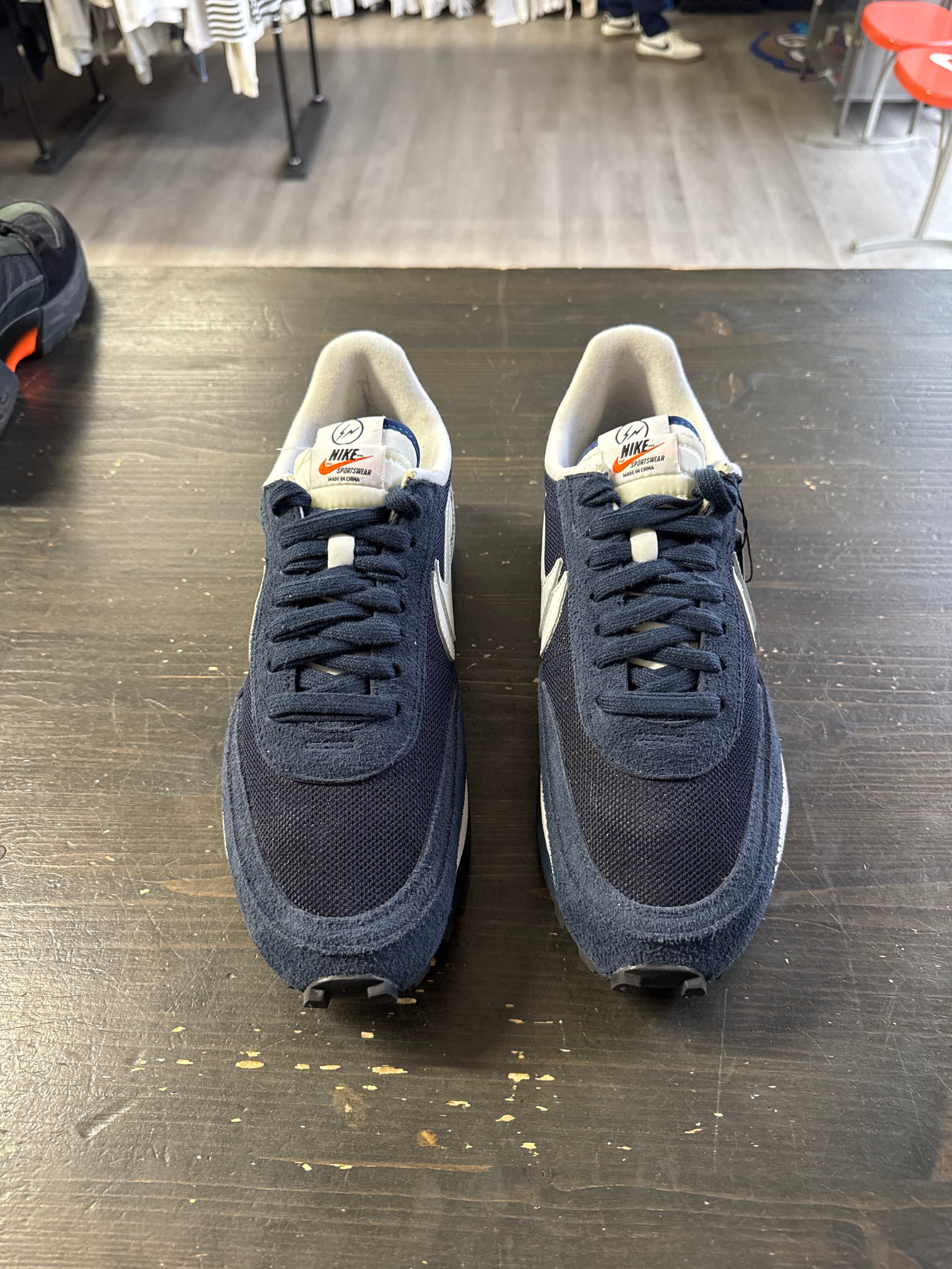Pre-owned Nike LD Waffle SF Sacai Fragment Blue Void
