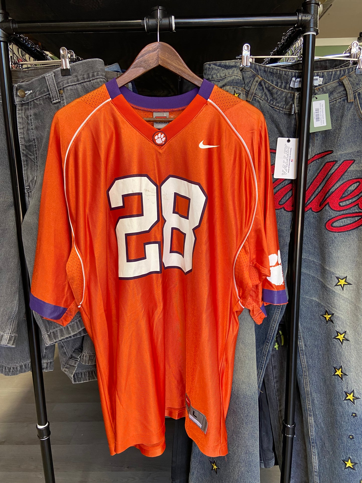 Vintage Nike Clemson Tigers Football Jersey