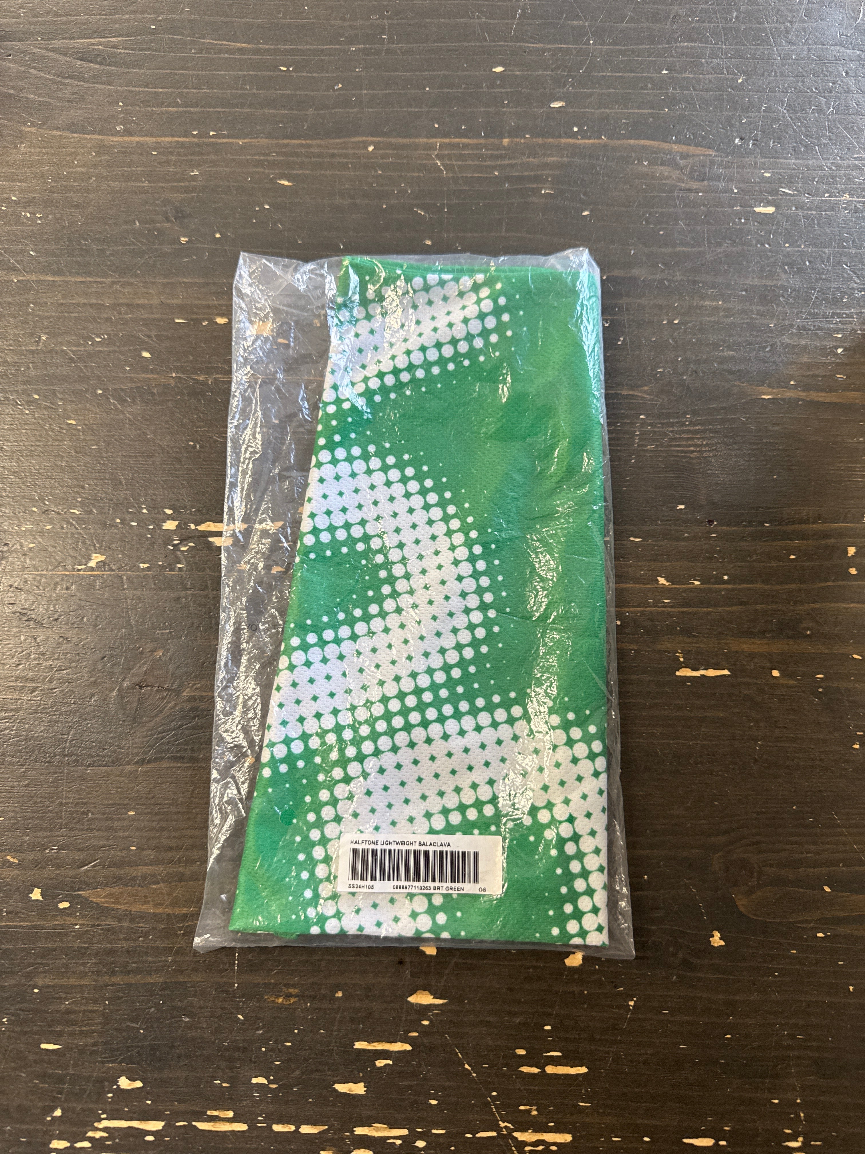 Supreme Halftone Lightweight Green Balaclava (SS24)