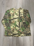 Vintage Camo Tree Print Long Sleeve Pocket Tee