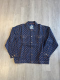 Vintage 90s Veezo Wear Monogram Designer Denim Jean Jacket