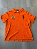 Vintage Polo Ralph Lauren Orange Crest Patch Polo