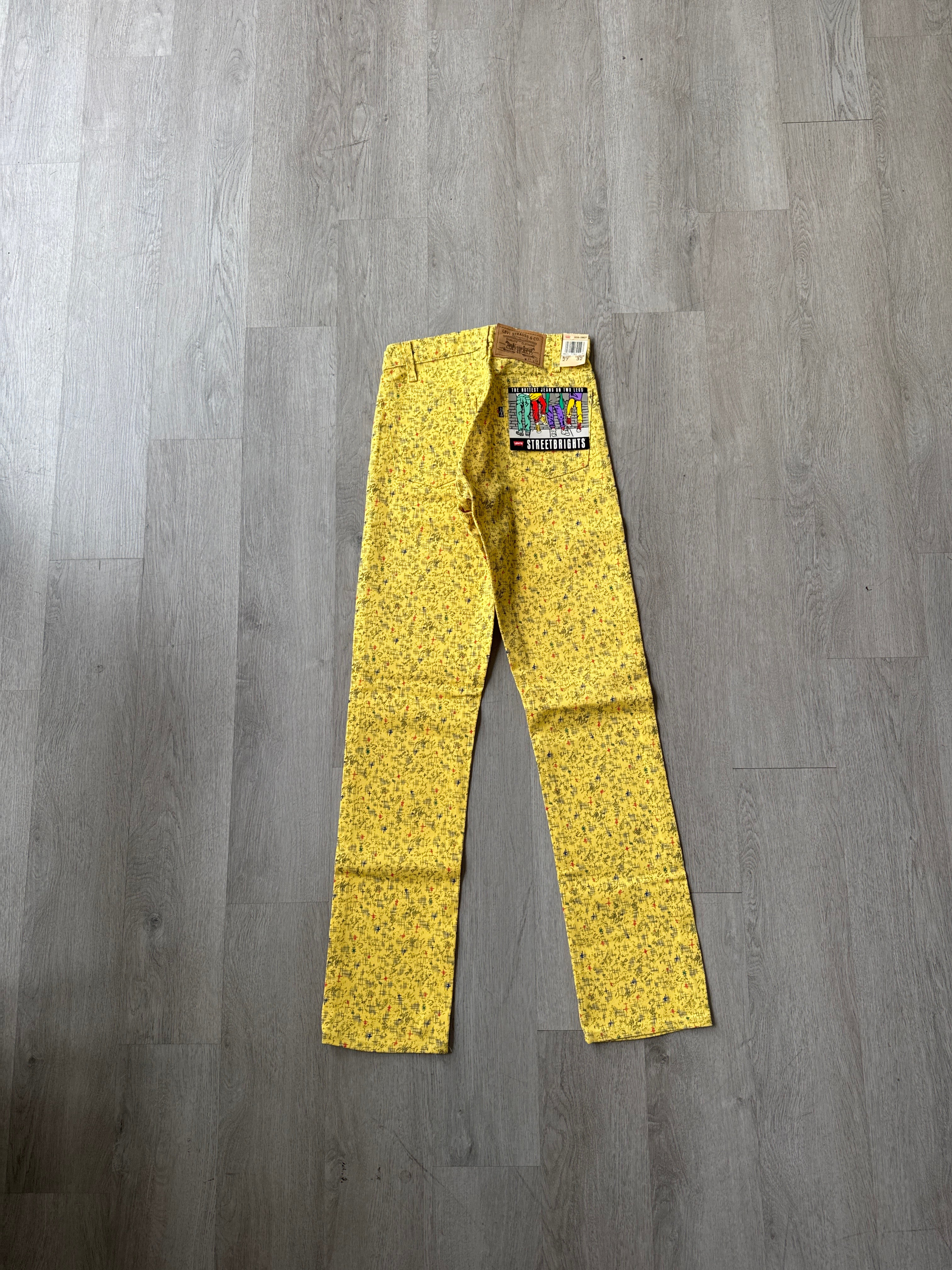 Vintage Levi’s 505 1998 Streetbrights Yellow Jeans
