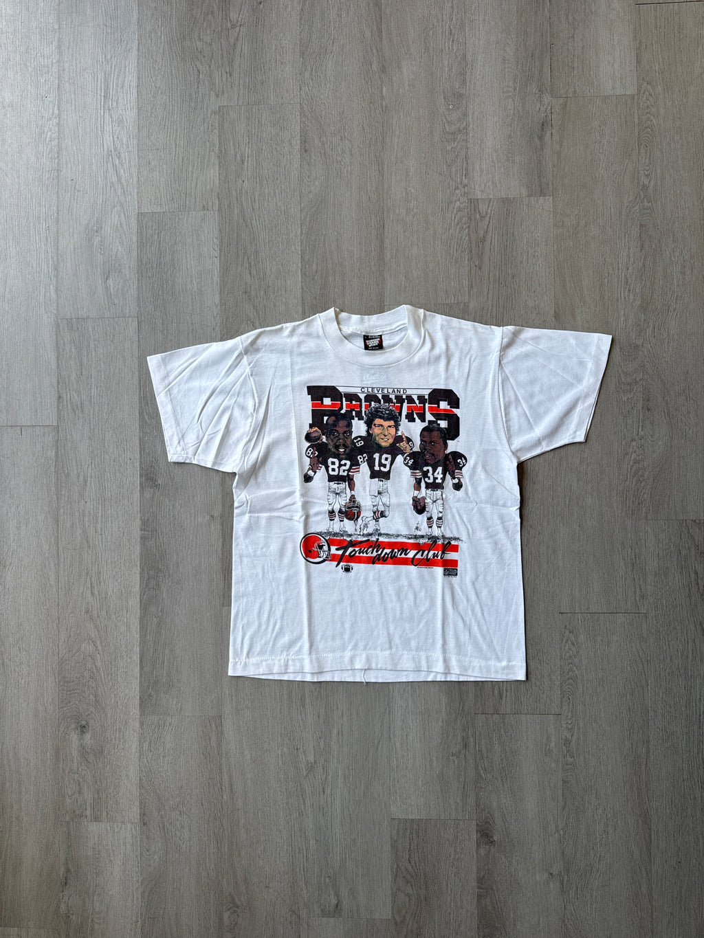 Vintage 1987 Salem Sportswear Cleveland Browns Touchdown Club Tee