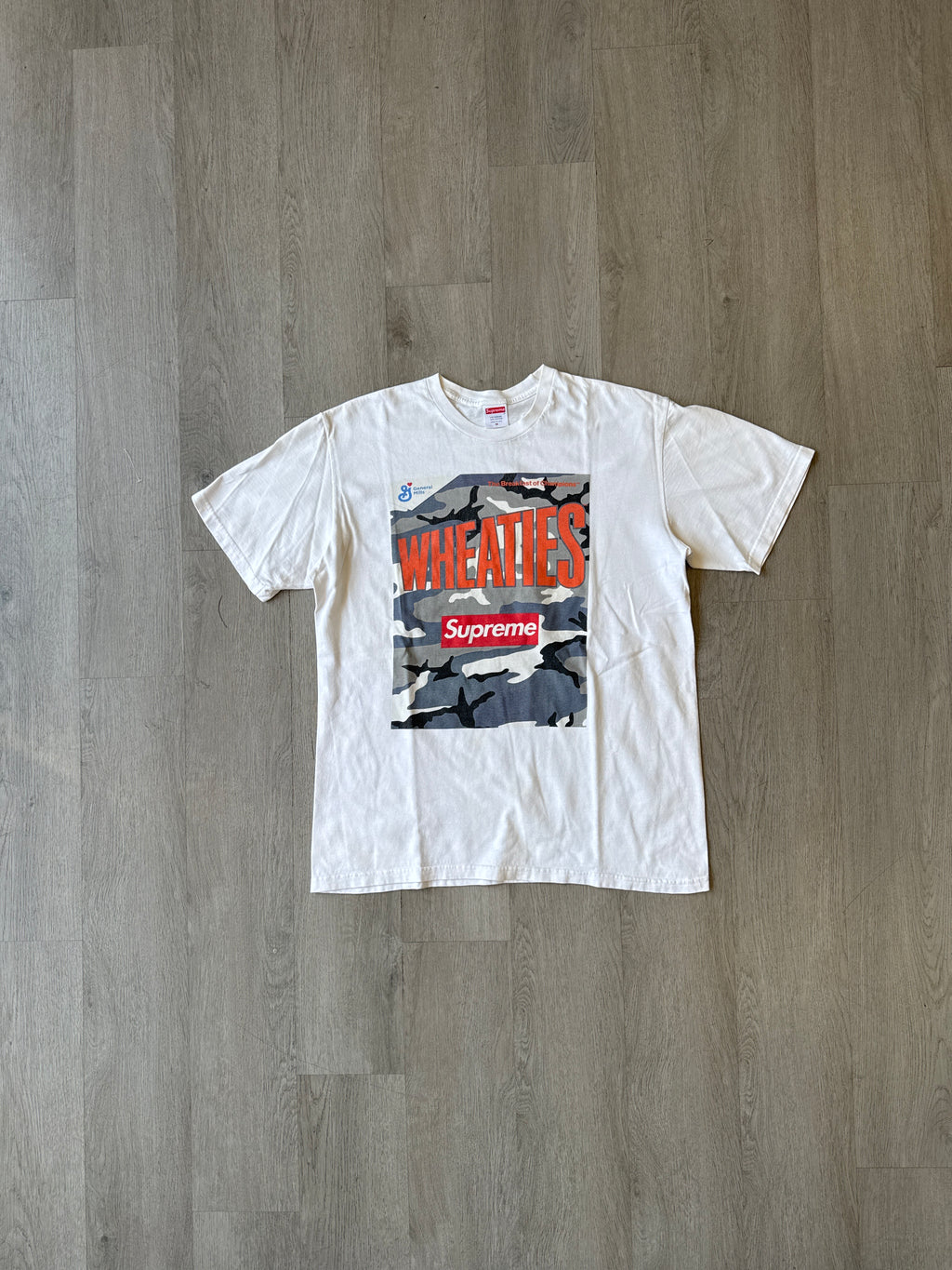 Supreme Wheaties White Tee