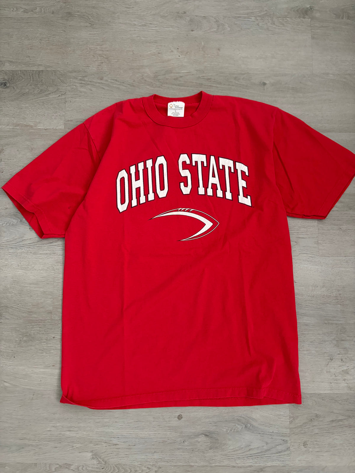 Vintage Red Ohio State Univeristy Football Tee