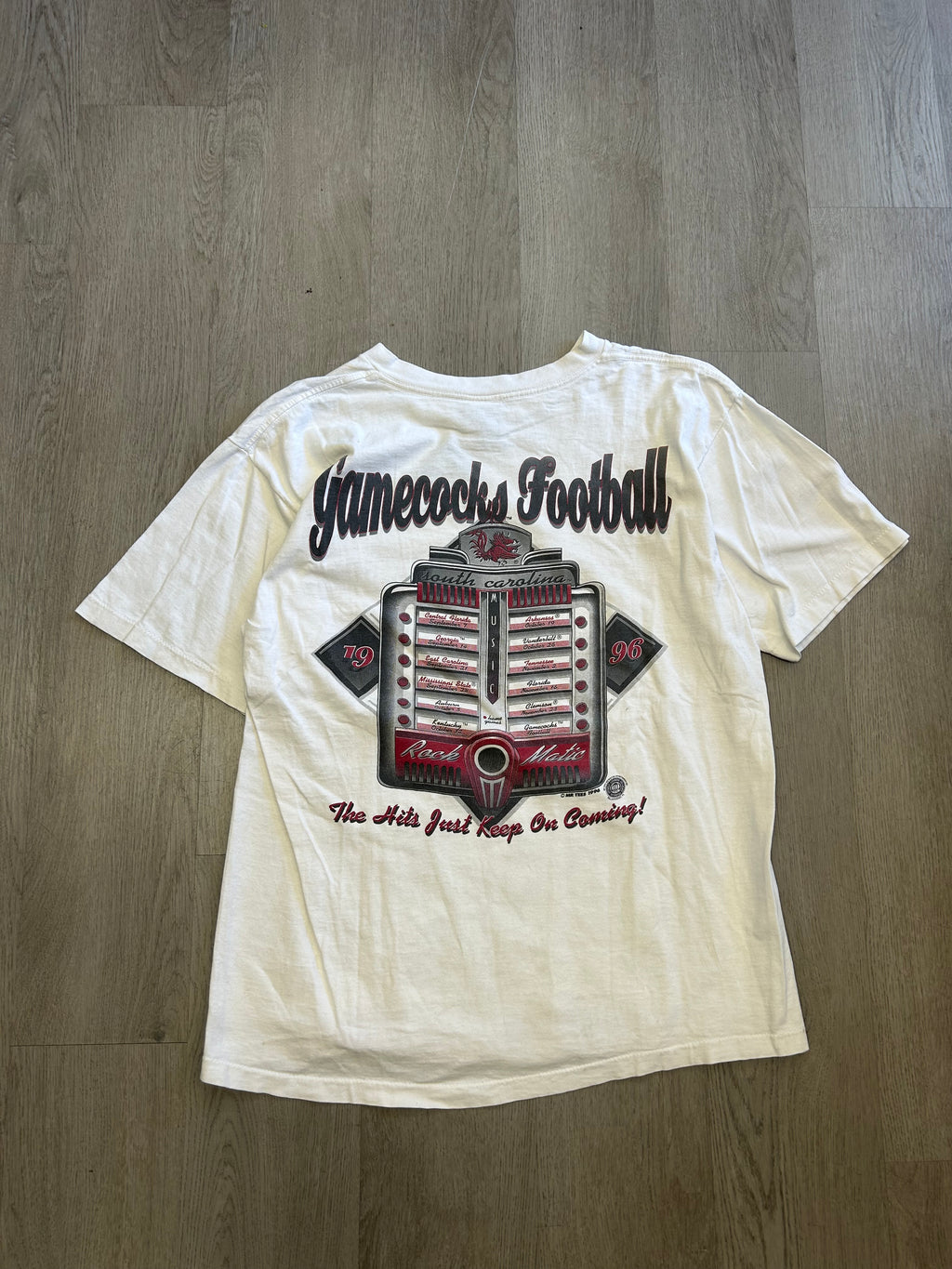 1996 University of South Carolina Football Hits Just Keep On Coming Tee