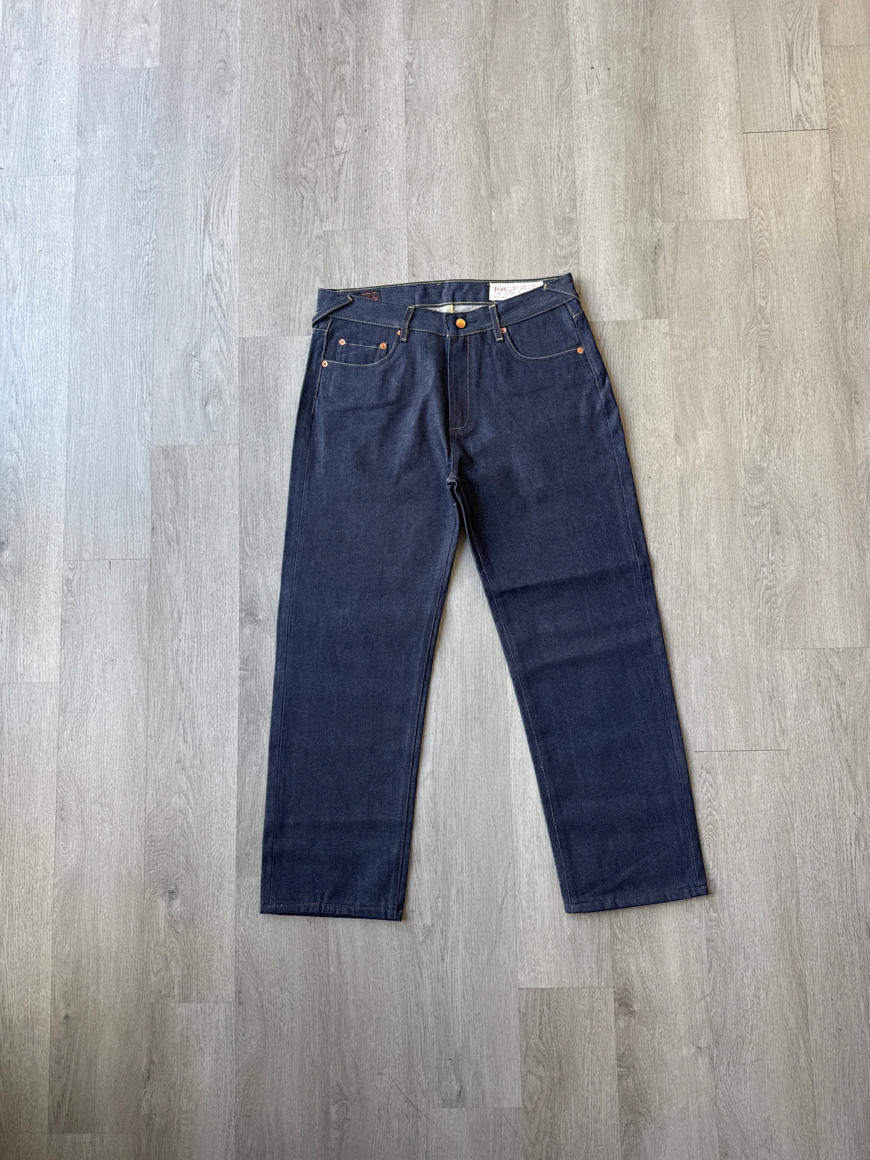 Evisu Embroidered Japanese Wave Art Salvage Denim Jeans