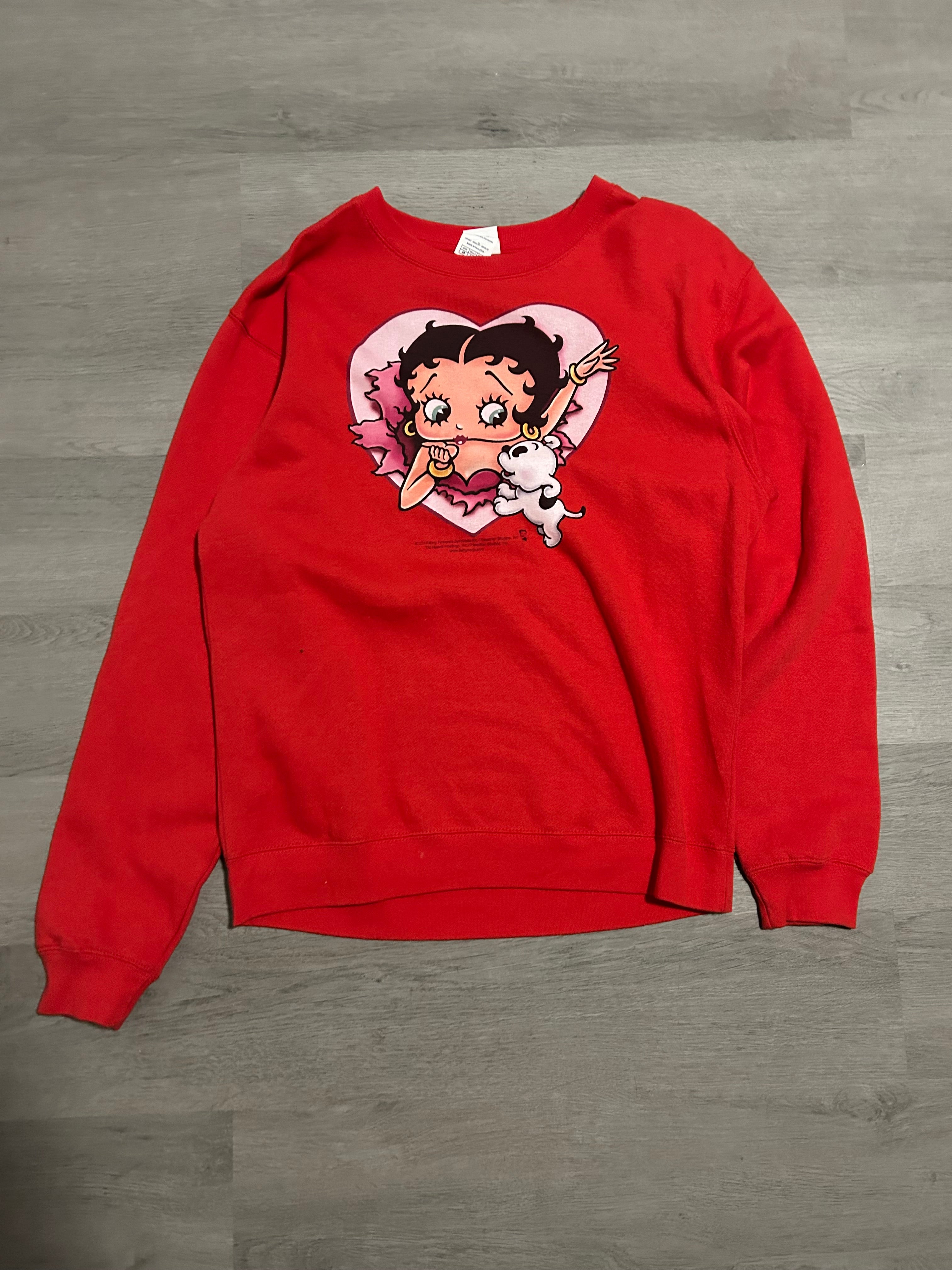 Red Betty Boop Sweatshirt