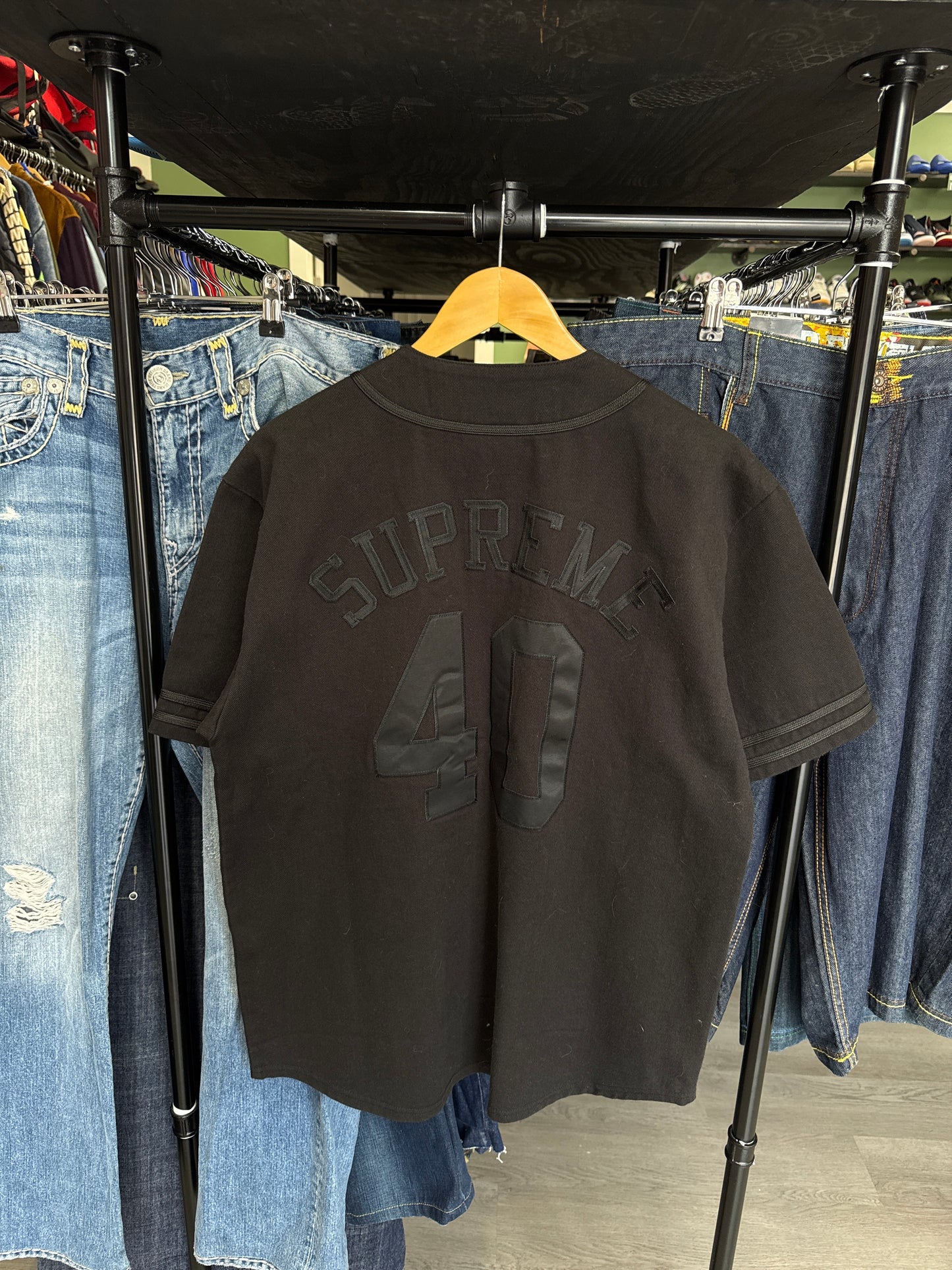 Supreme 40 Acres Twill Baseball Jersey