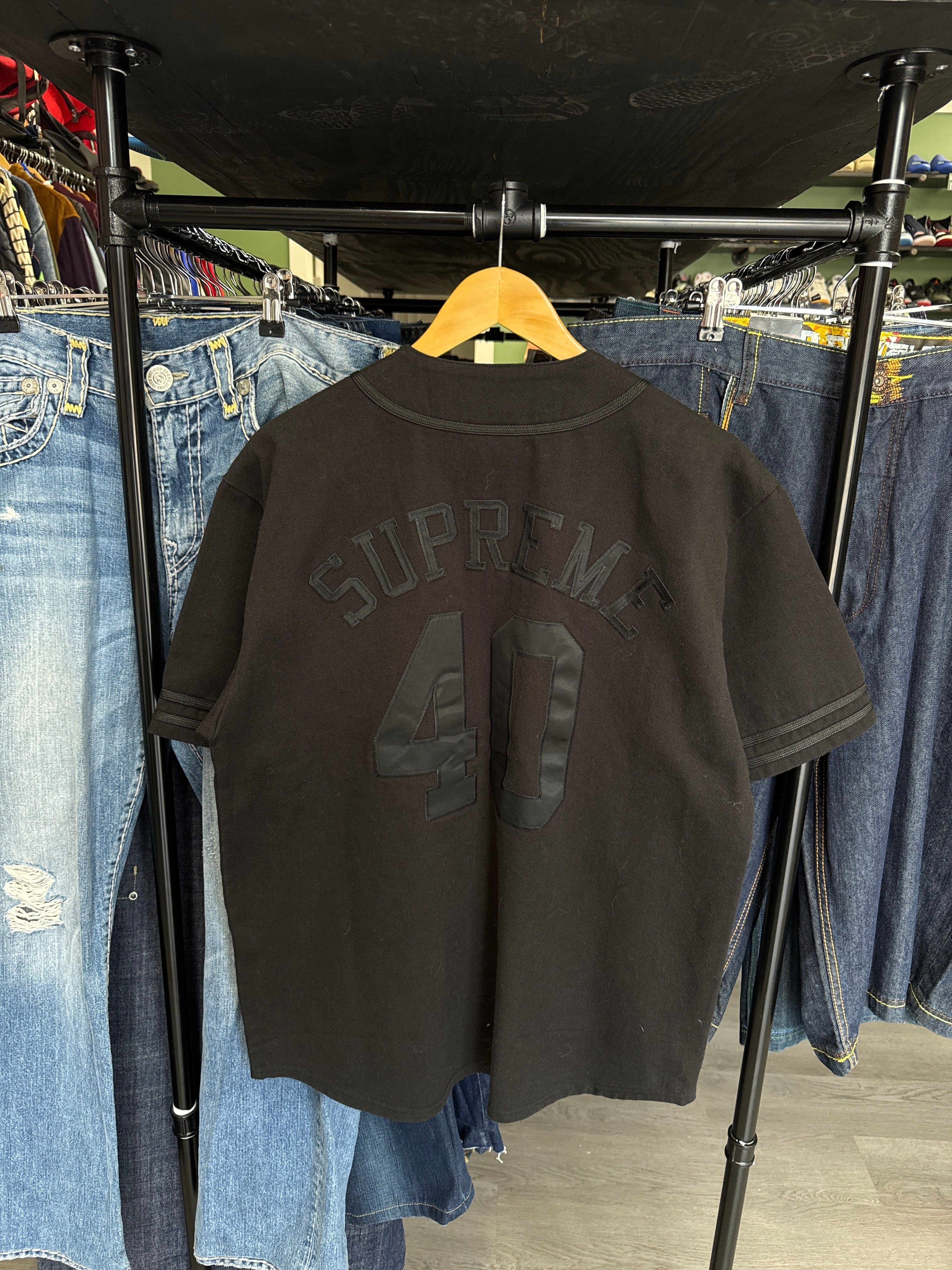 Supreme 40 Acres Twill Baseball Jersey