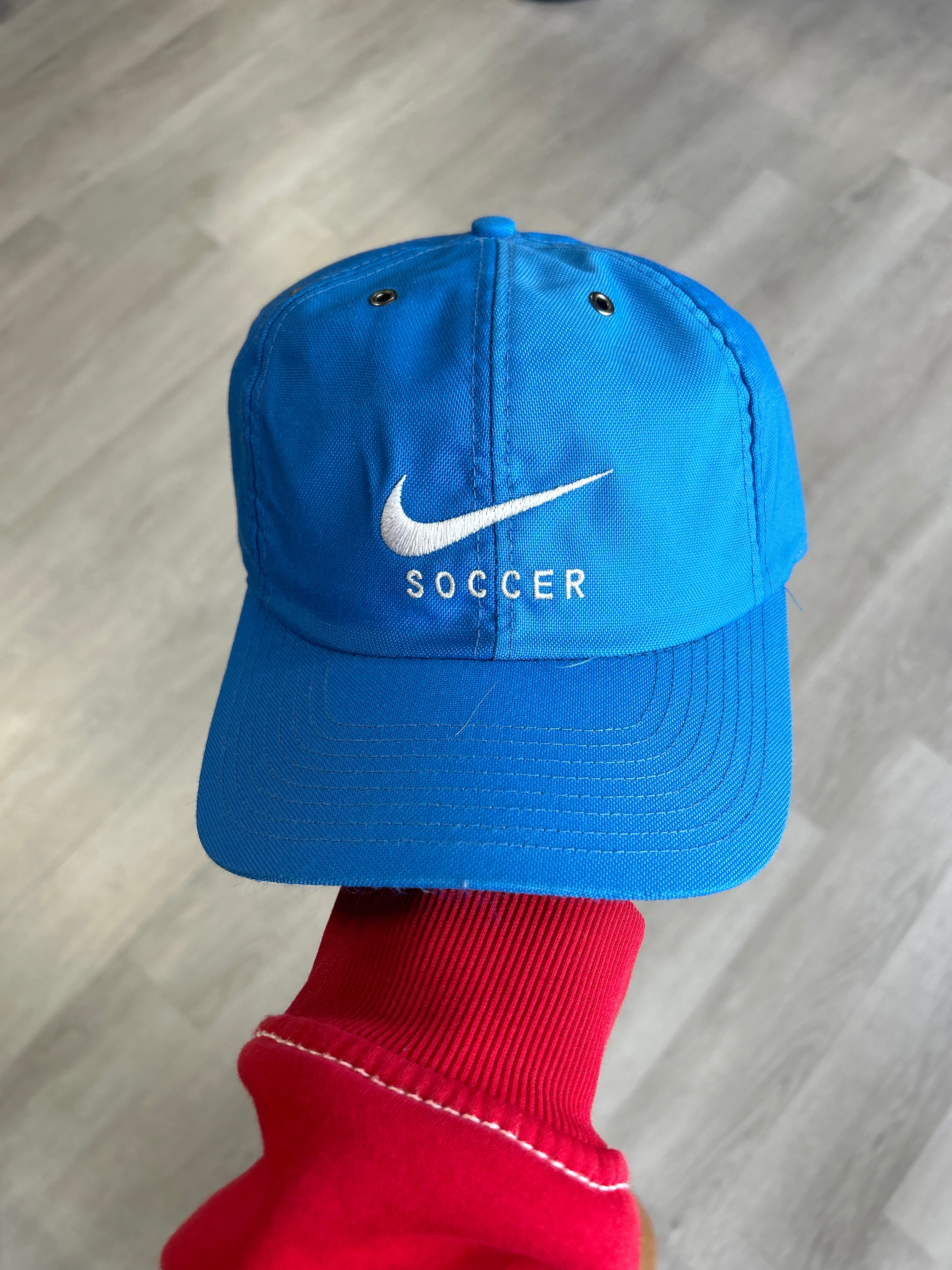 Vintage Sky Blue Nike Soccer Hat