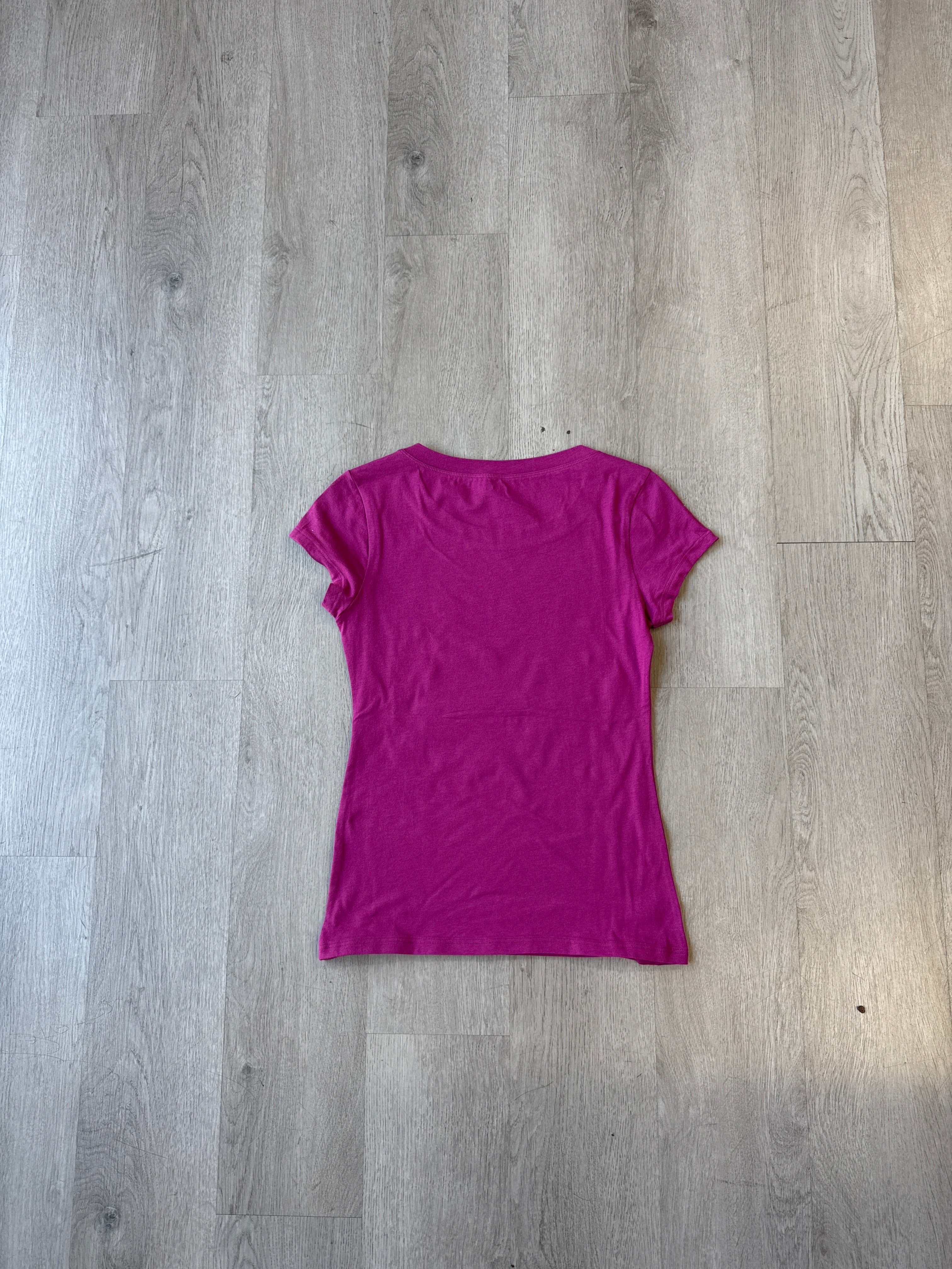 Y2K Women’s Bebe Bedazzled Logo Purple Tee